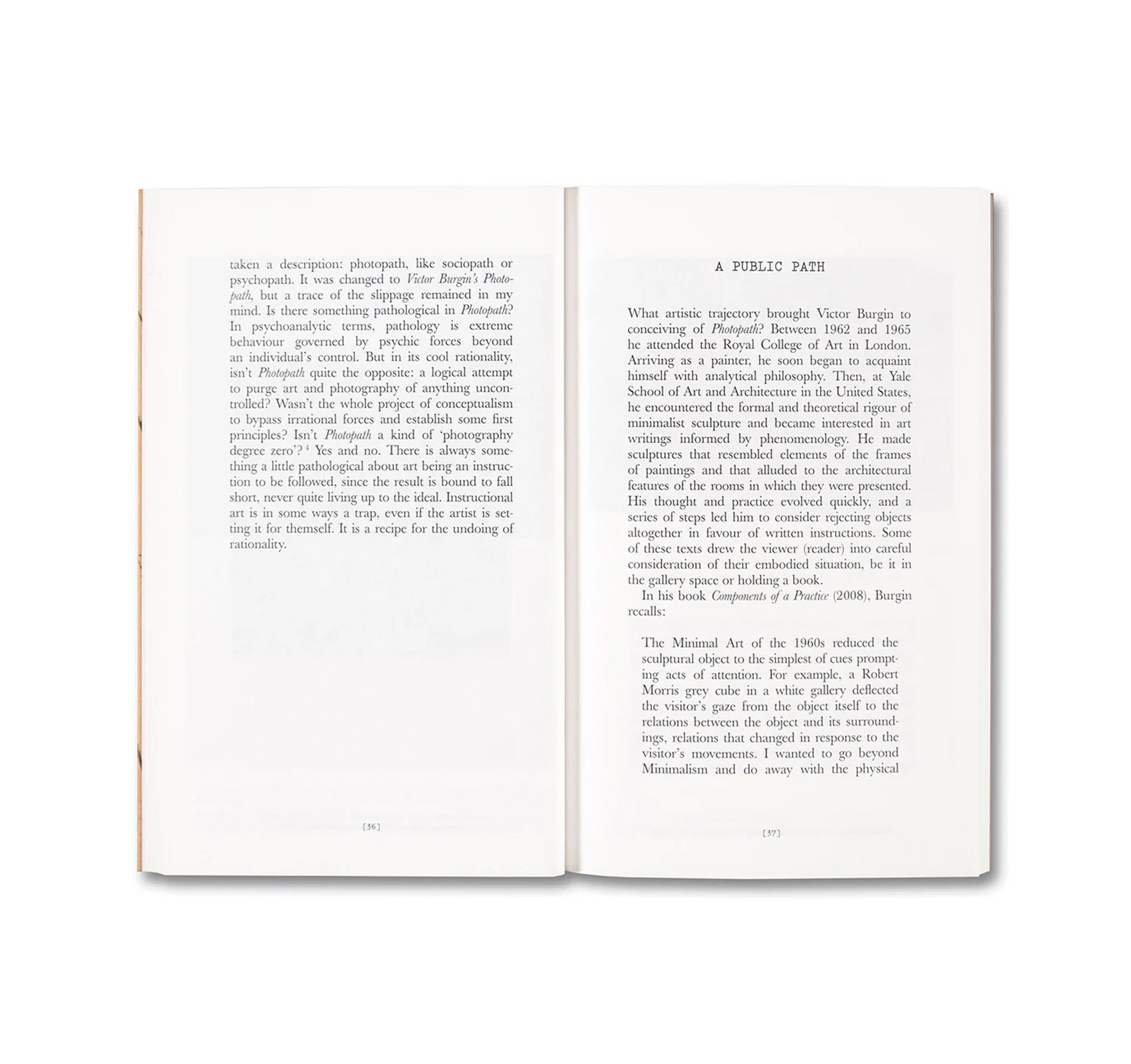 VICTOR BURGIN'S PHOTOPATH by David Campany