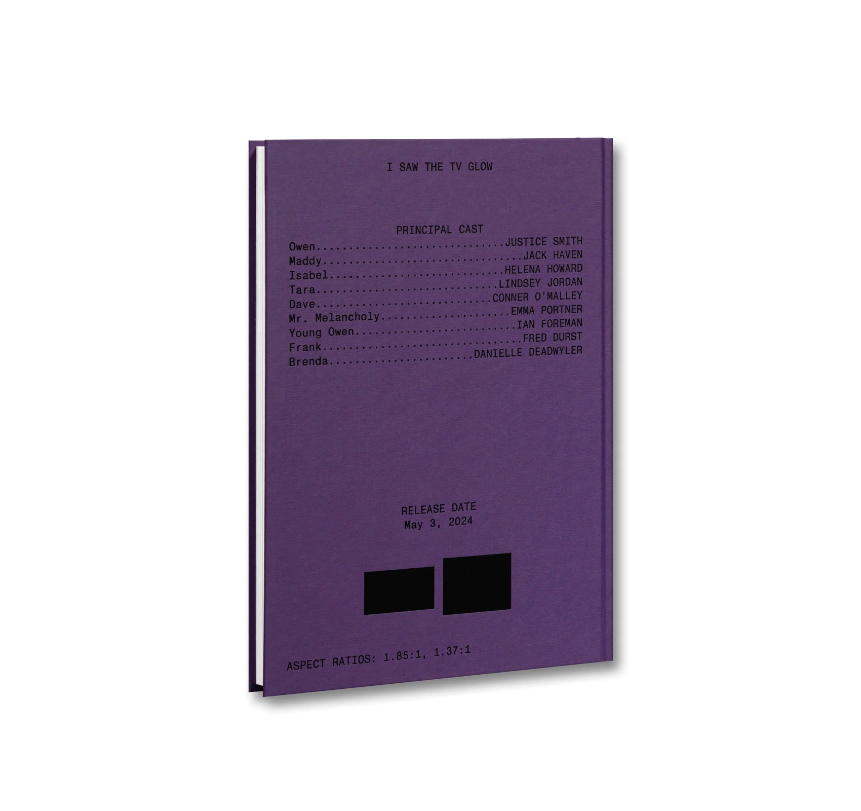I SAW THE TV GLOW SCREENPLAY BOOK by Jane Schoenbrun