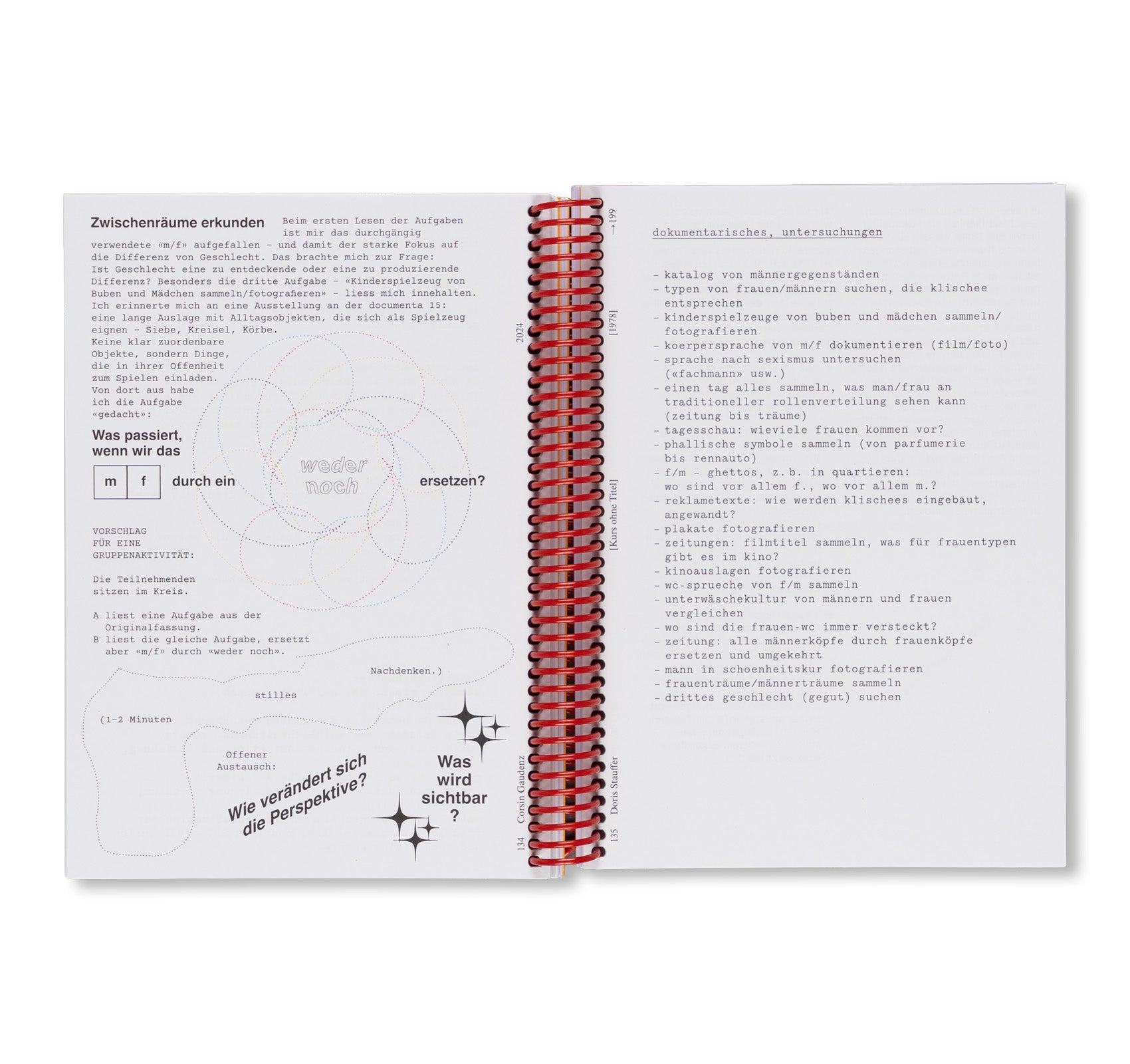 DORIS STAUFFER SOURCE BOOK - IDEEN FÜR EINE KOLLEKTIVE KUNSTPRAXIS by Doris Stauffer [GERMAN EDITION]