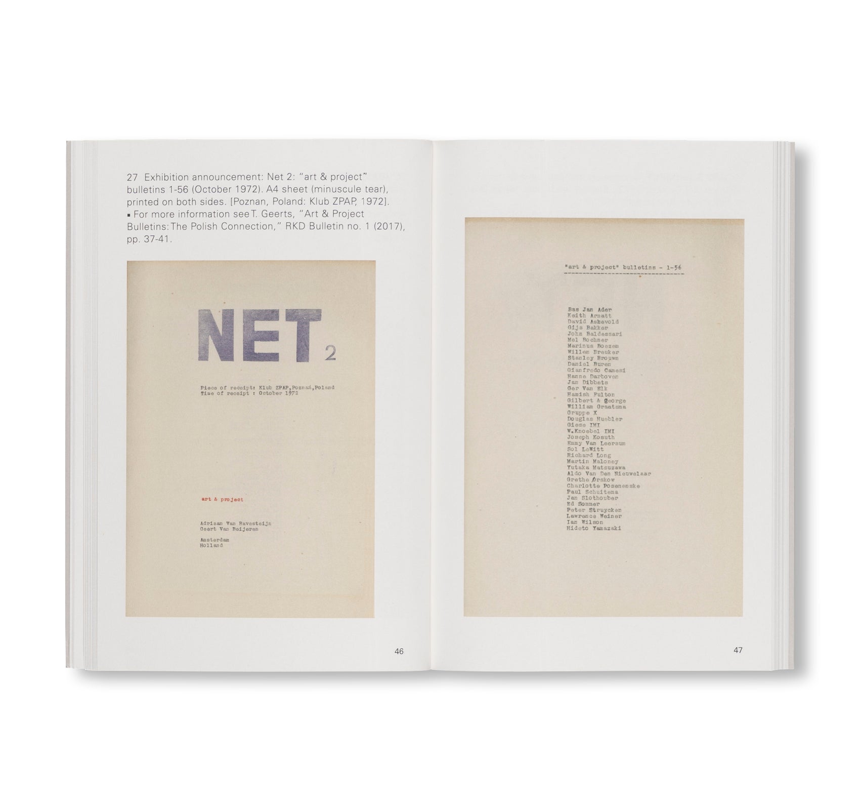 ART & PROJECT - EVERYTHING BUT THE BULLETINS 1968-1978 - CATALOGUE 247 by Art & Project