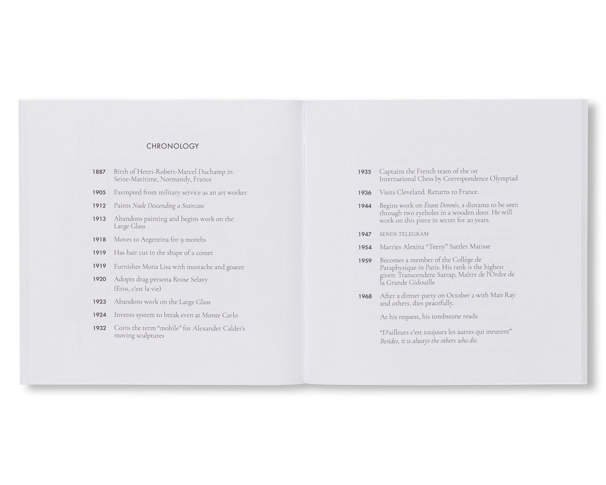 A TELEGRAM FROM MARCEL DUCHAMP by David Prowler [SECOND EDITION]
