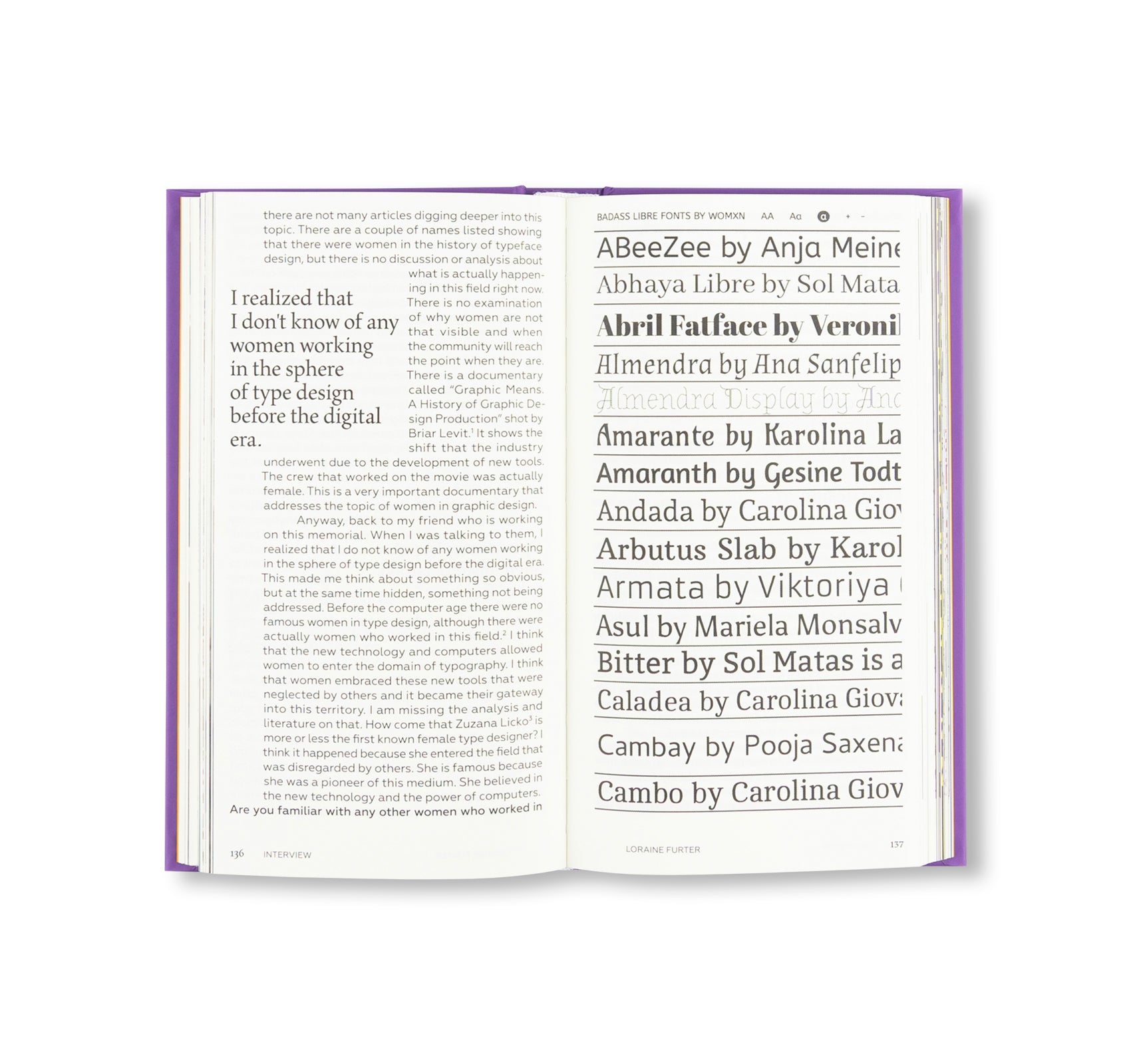 HOW MANY FEMALE TYPE DESIGNERS DO YOU KNOW? I KNOW MANY AND TALKED TO SOME! [THIRD EDITION]
