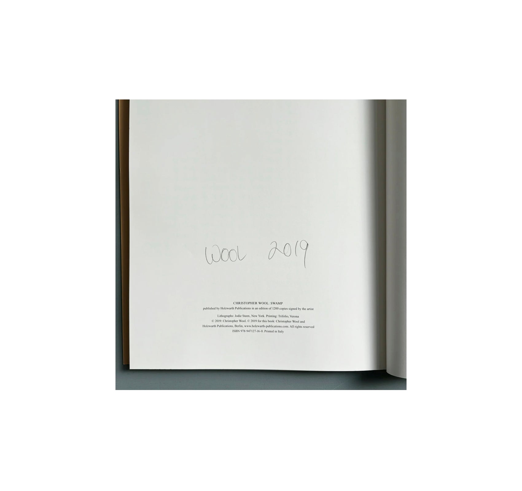SWAMP by Christopher Wool [SIGNED]