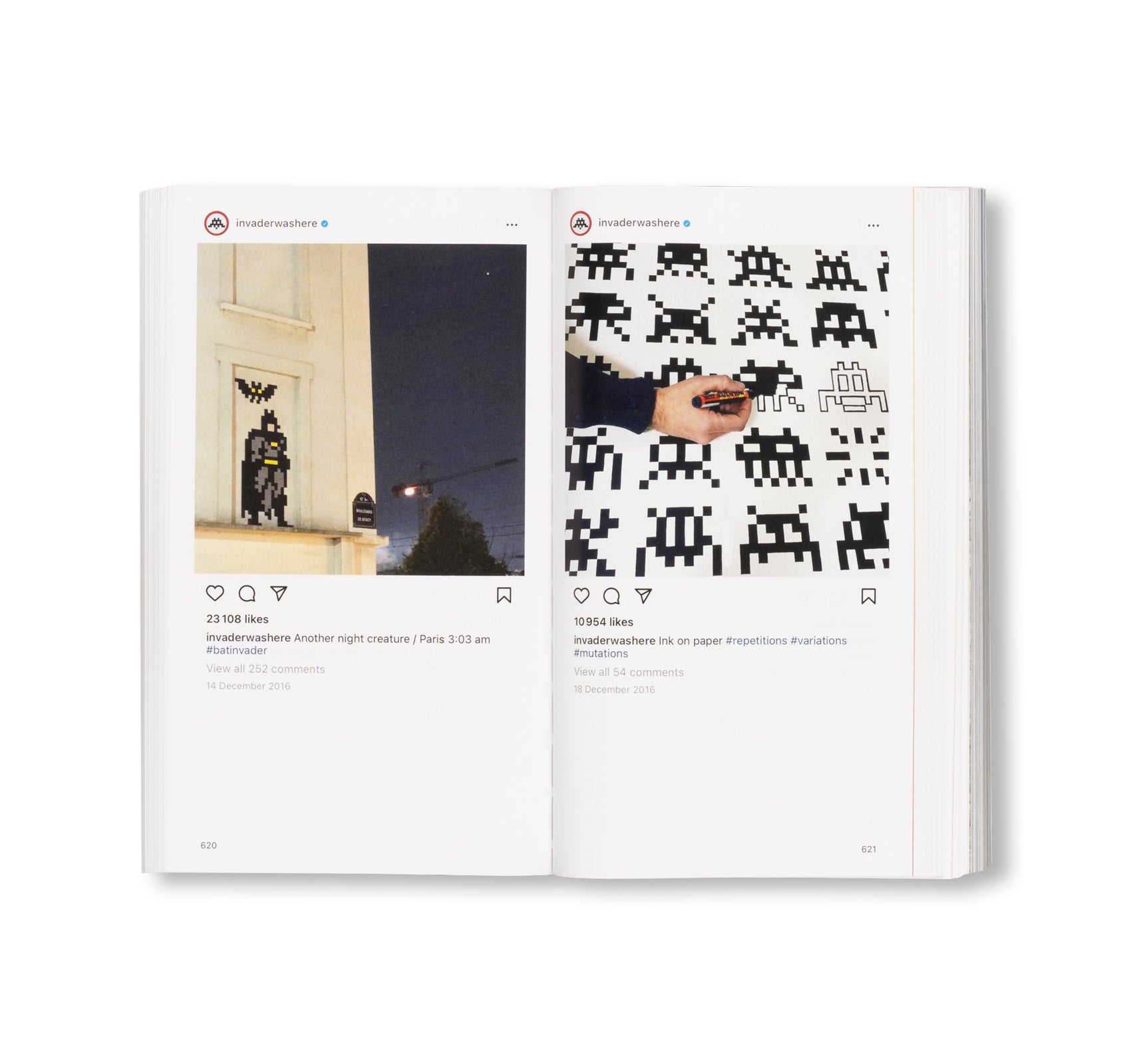 @INVADERWASHERE: TEN YEARS ON INSTAGRAM by Invader