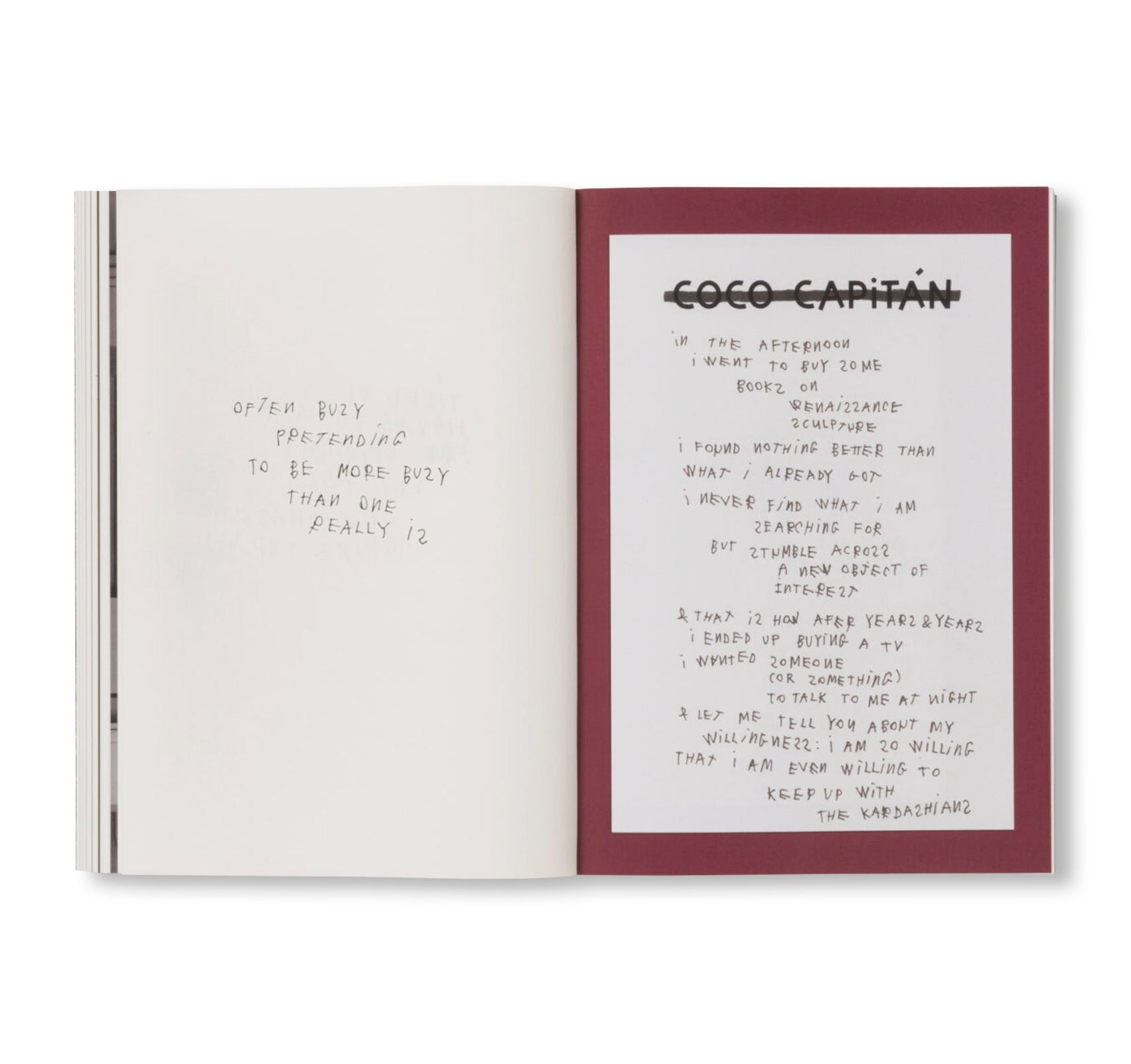 WORDS ON PAPER by Coco Capitán