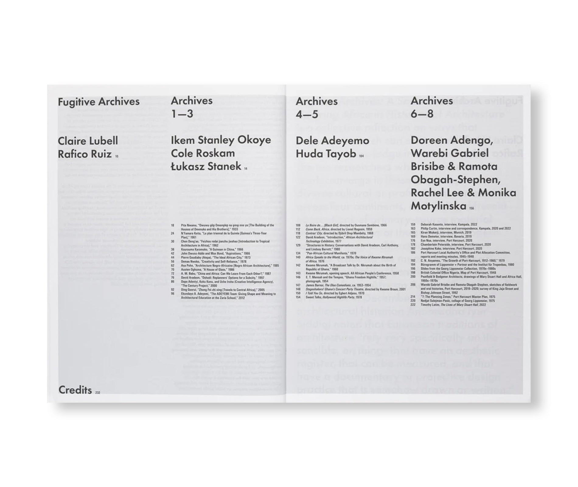 FUGITIVE ARCHIVES: A SOURCEBOOK FOR CENTRING AFRICA IN HISTORIES OF ARCHITECTURE