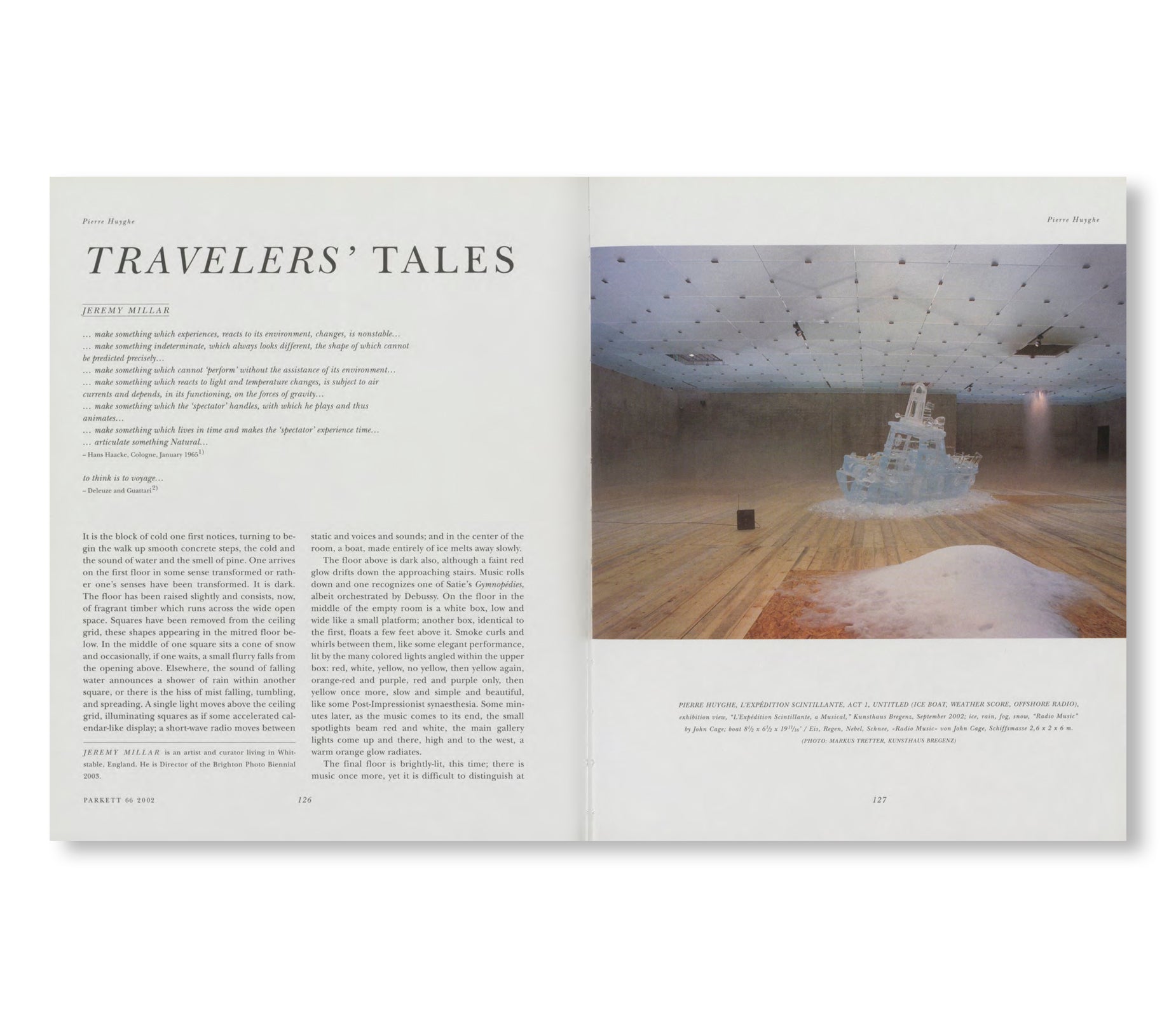 PARKETT NO. 66 ANGELA BULLOCH, DANIEL BUREN, PIERRE HUYGHE