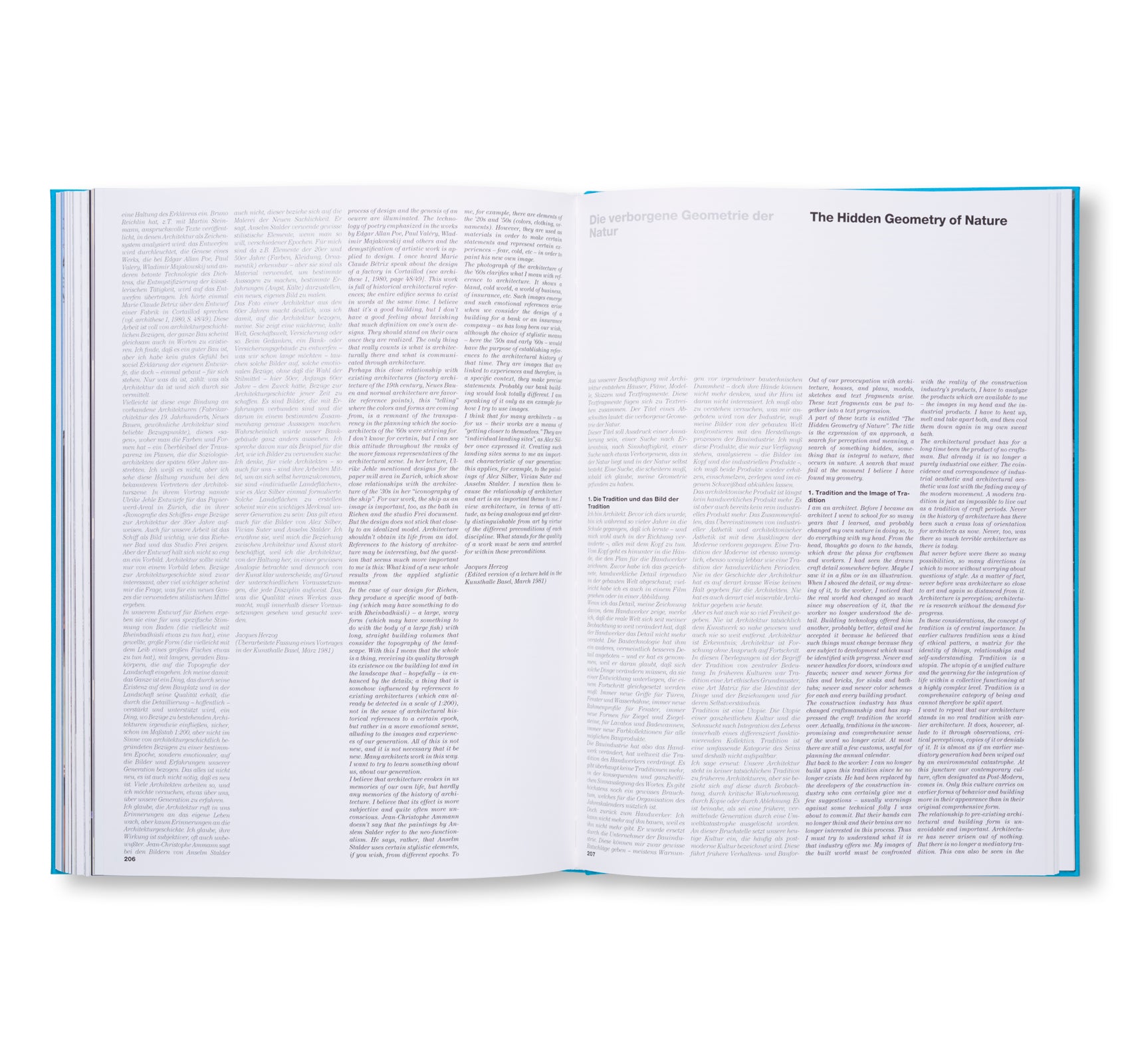 HERZOG & DE MEURON 1978-1988. THE COMPLETE WORKS. VOLUME 1 by Herzog & de Meuron [ENGLISH / GERMAN EDITION]