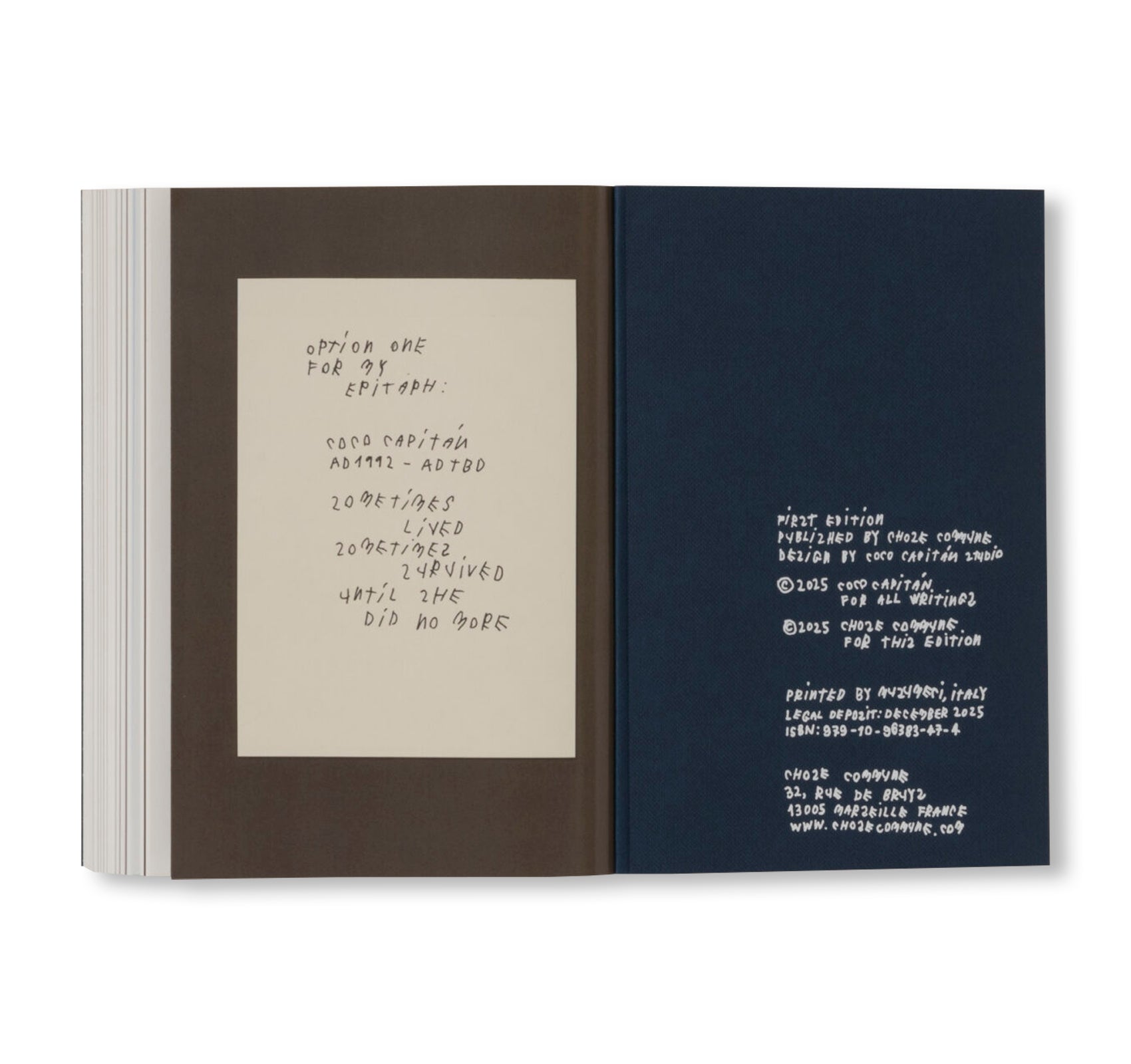 WORDS ON PAPER by Coco Capitán