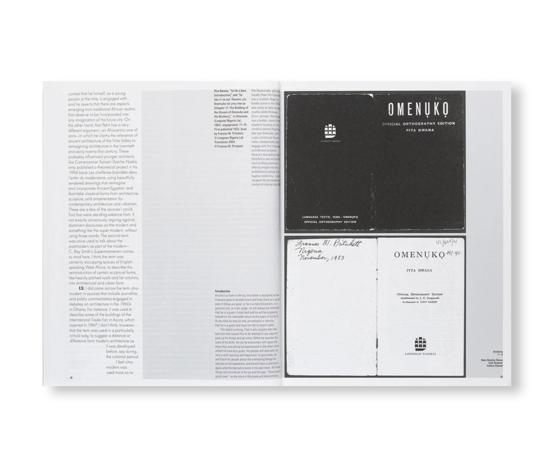 FUGITIVE ARCHIVES: A SOURCEBOOK FOR CENTRING AFRICA IN HISTORIES OF ARCHITECTURE