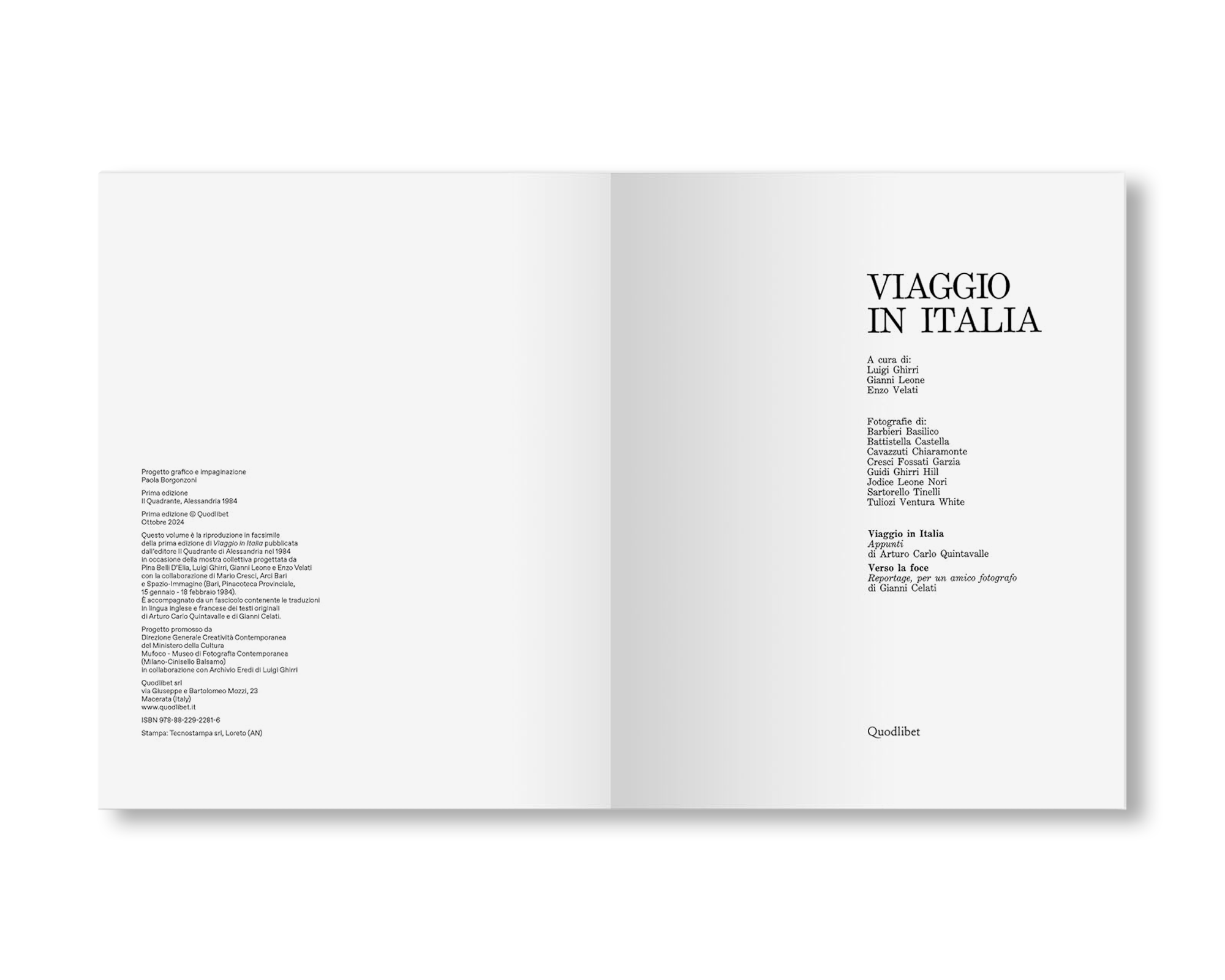 VIAGGIO IN ITALIA by Luigi Ghirri