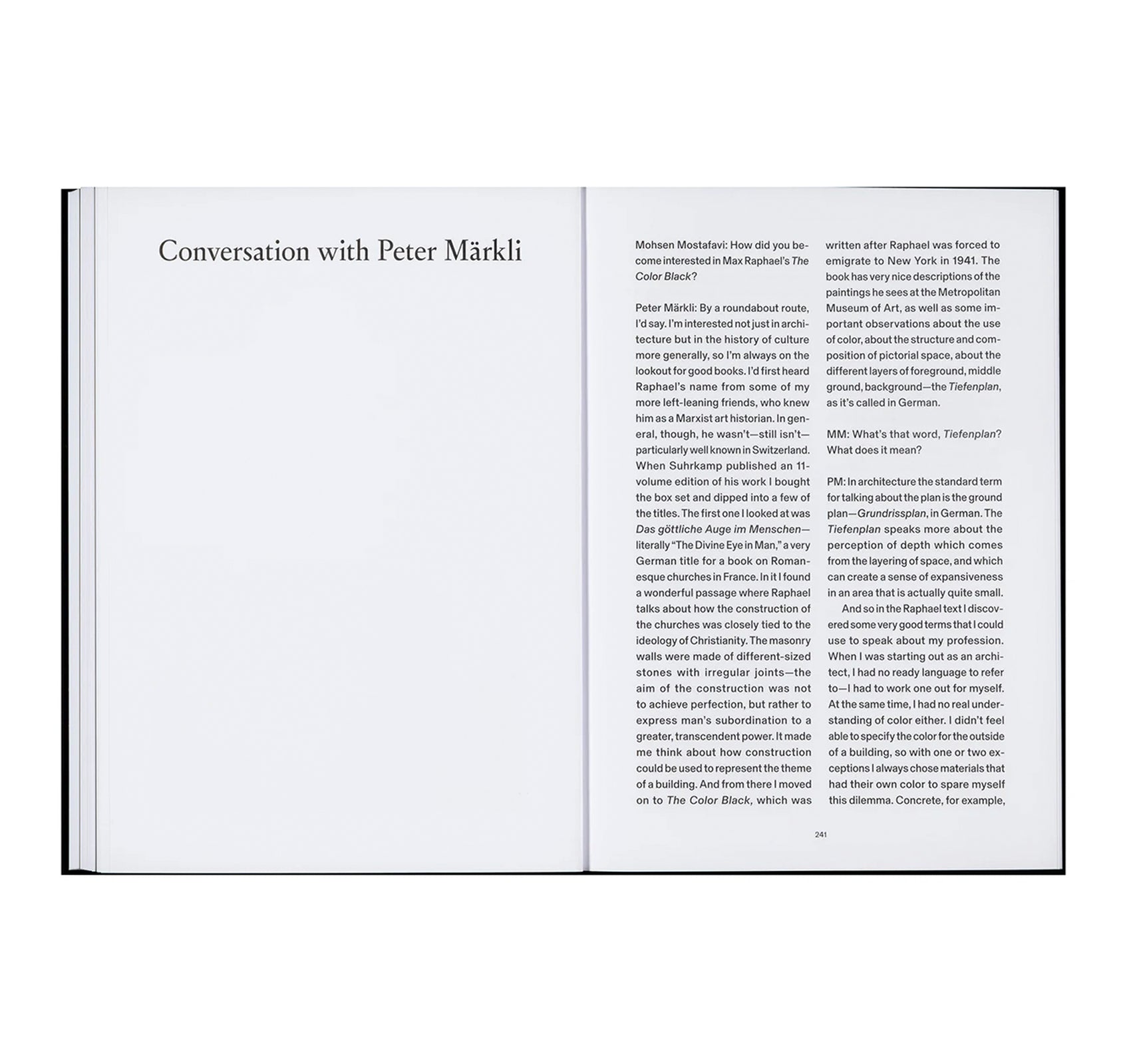 THE COLOR BLACK: ANTINOMIES OF A COLOR IN ARCHITECTURE AND ART by Mohsen Mostafavi, Max Raphael [SIGNED]