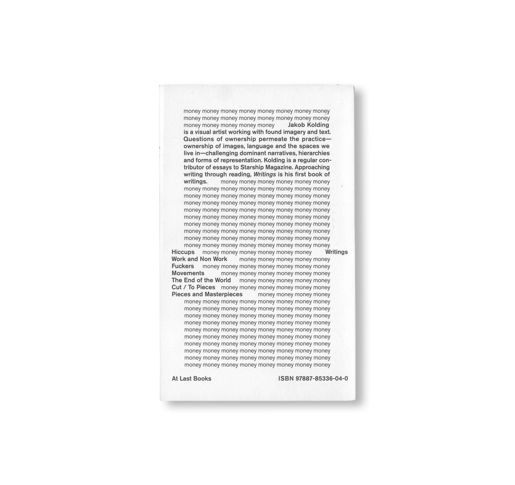 WRITINGS by Jakob Kolding