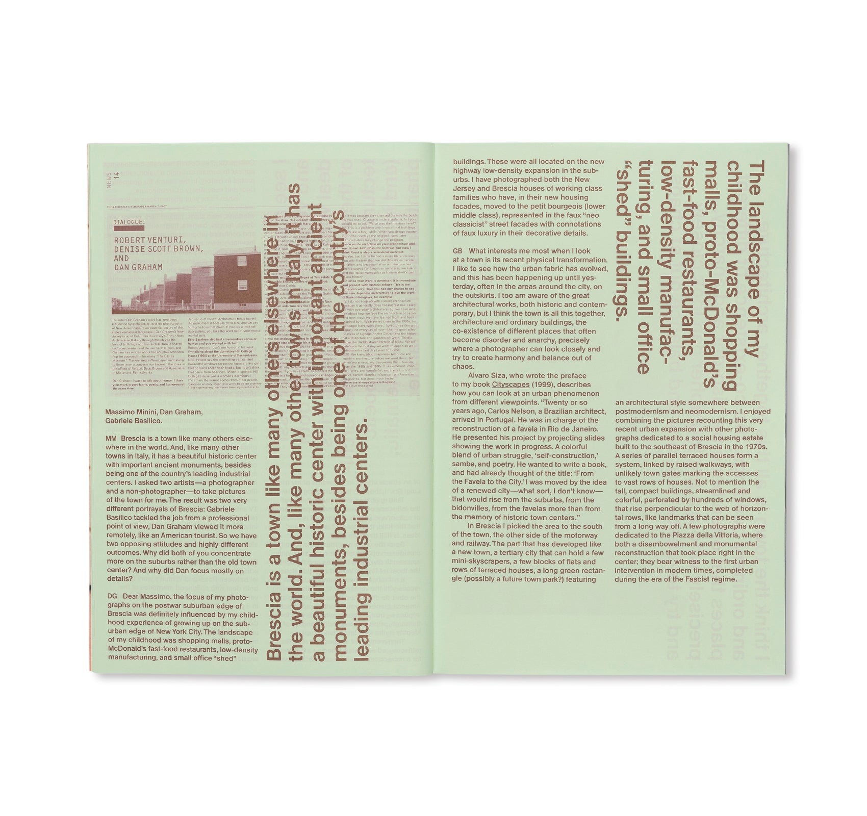 UNIDENTIFIED MODERN CITY by Dan Graham, Gabriele Basilico