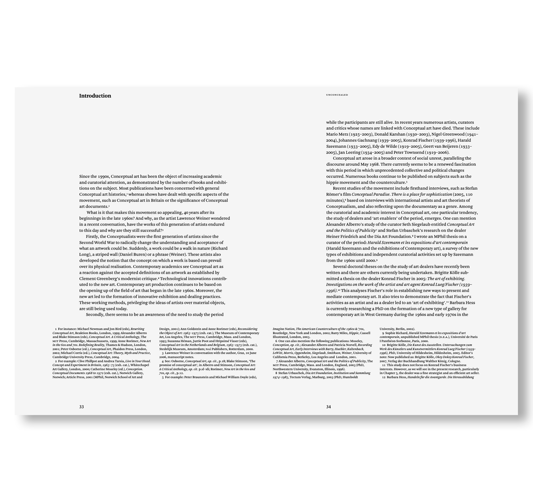 UNCONCEALED: THE INTERNATIONAL NETWORK OF CONCEPTUAL ARTISTS, 1967–77 by Sophie Richard