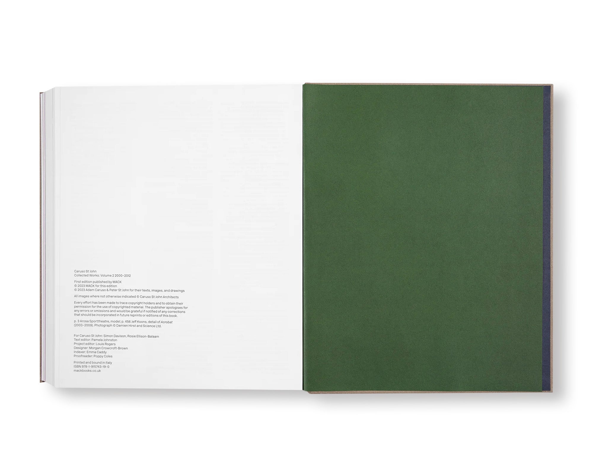 COLLECTED WORKS: VOLUME 2 2000–2012 by Caruso St John