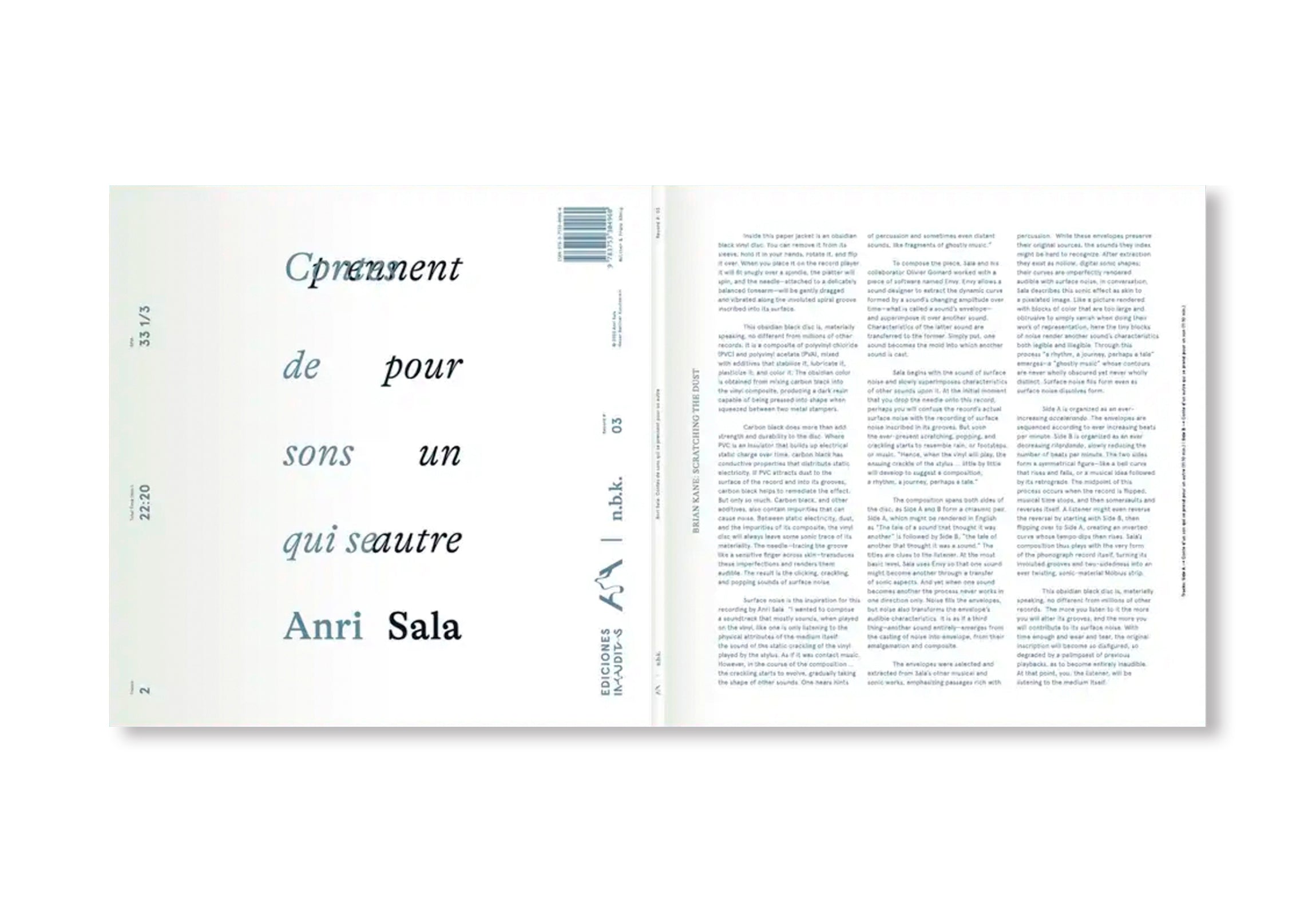 CONTES DE SONS QUI SE PRENNENT POUR UN AUTRE by Anri Sala