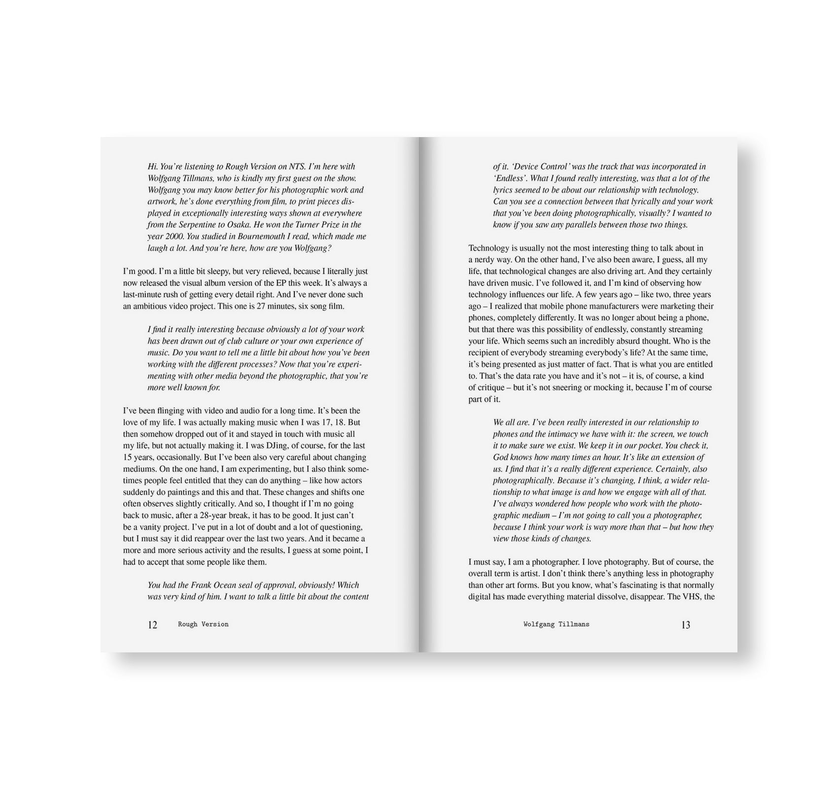 ROUGH VERSION, THE NTS INTERVIEWS WITH FRANCESCA GAVIN, 2016-2021 by Francesca Gavin