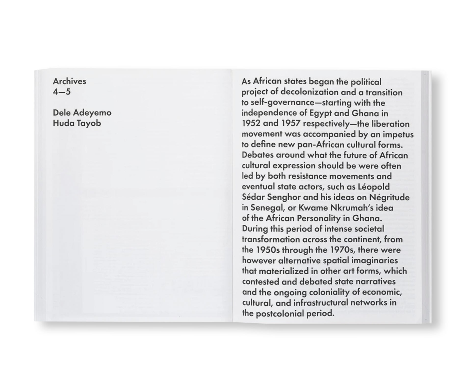 FUGITIVE ARCHIVES: A SOURCEBOOK FOR CENTRING AFRICA IN HISTORIES OF ARCHITECTURE
