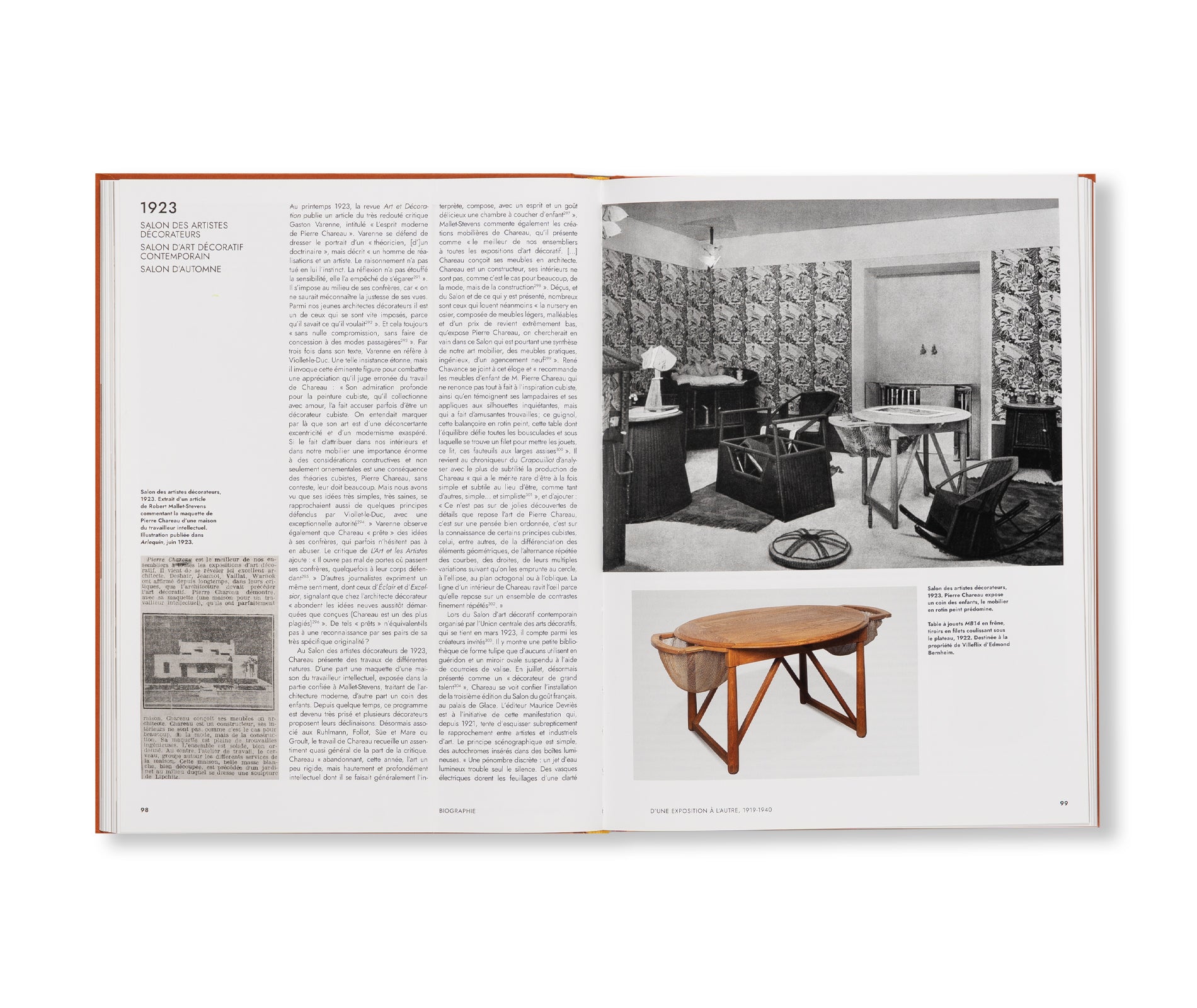 PIERRE CHAREAU: VOLUME I. BIOGRAPHIE. EXPOSITIONS. MOBILIER. by Pierre Chareau