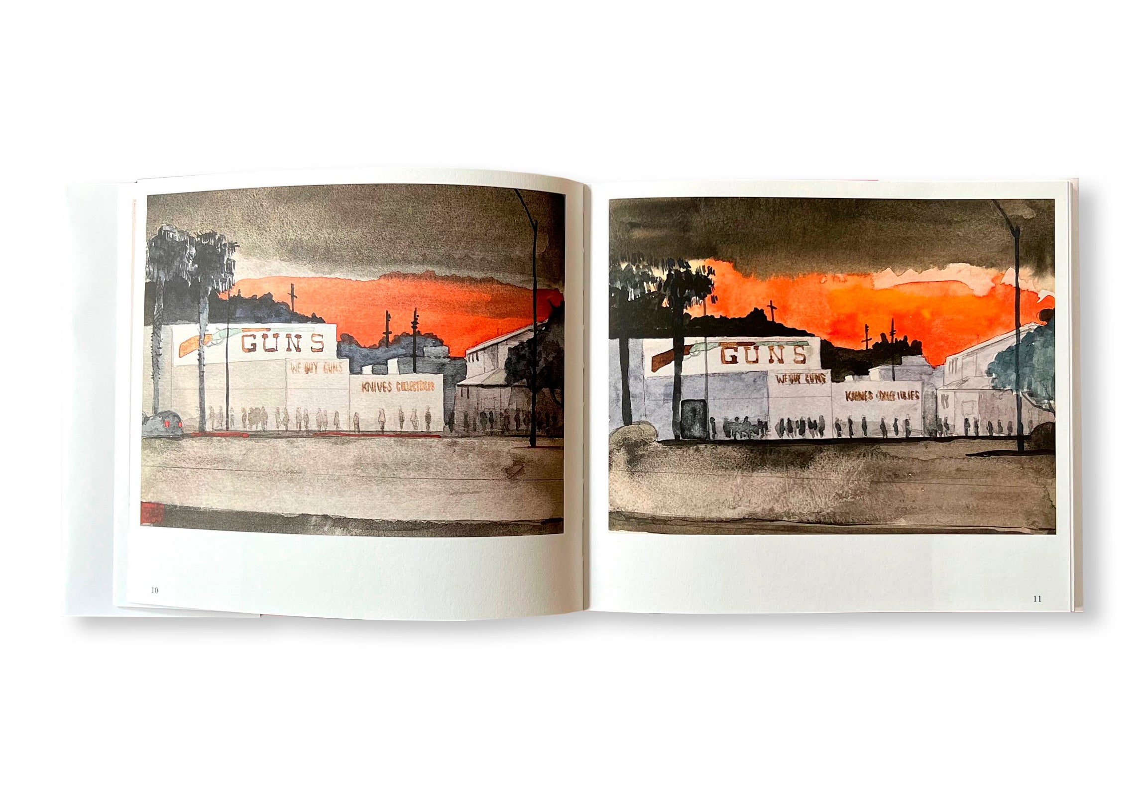 AGAINST GOD, AGAINST GUNS, AGAINST ENERGY. GUN STORE PAINTINGS by David Risley