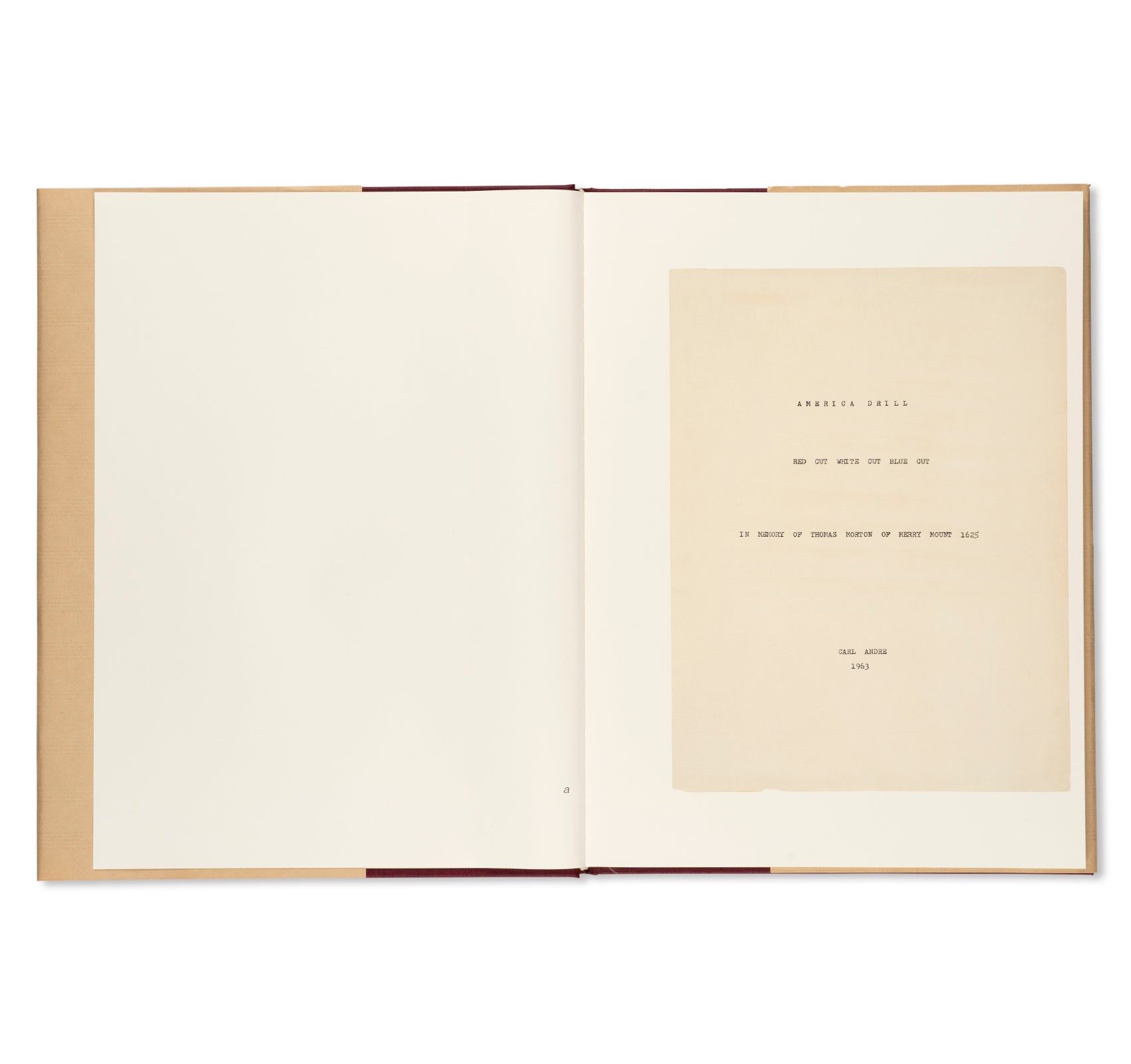 AMERICA DRILL, 1963/2003 by Carl Andre