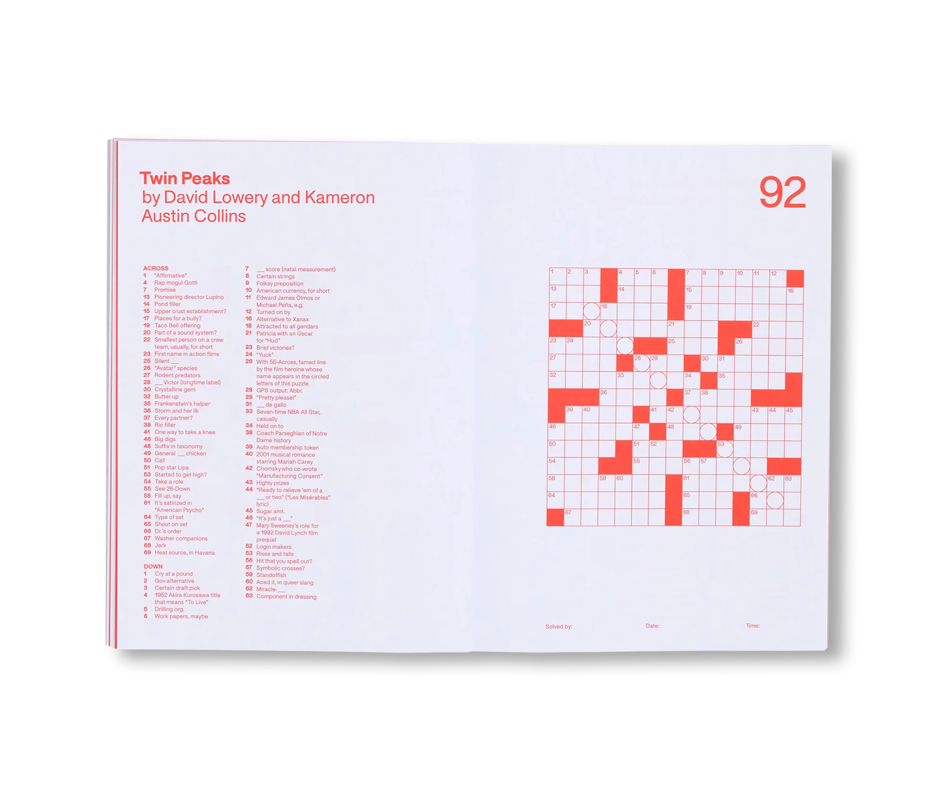 99 MOVIE CROSSWORDS
