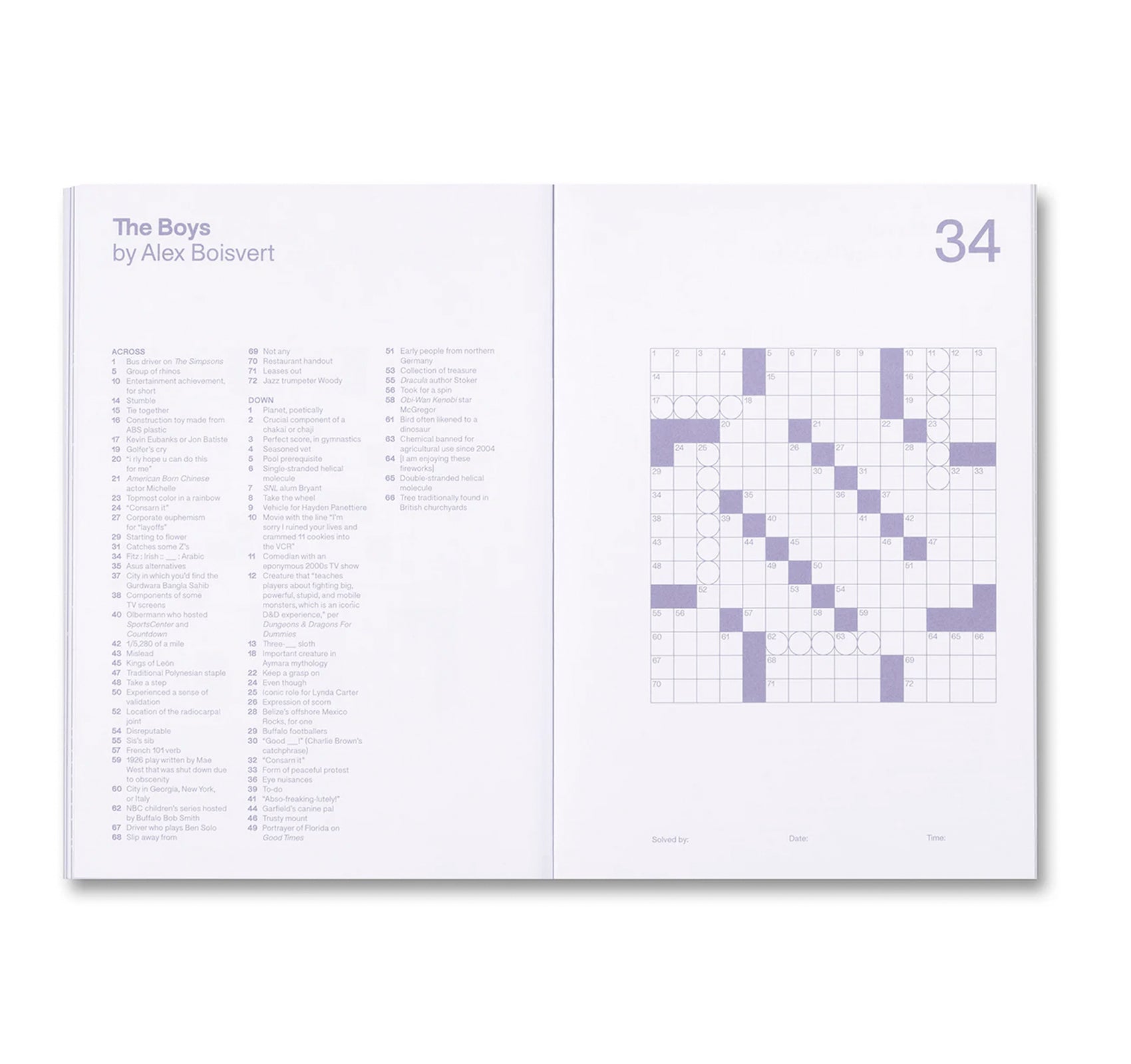 99 TV CROSSWORDS