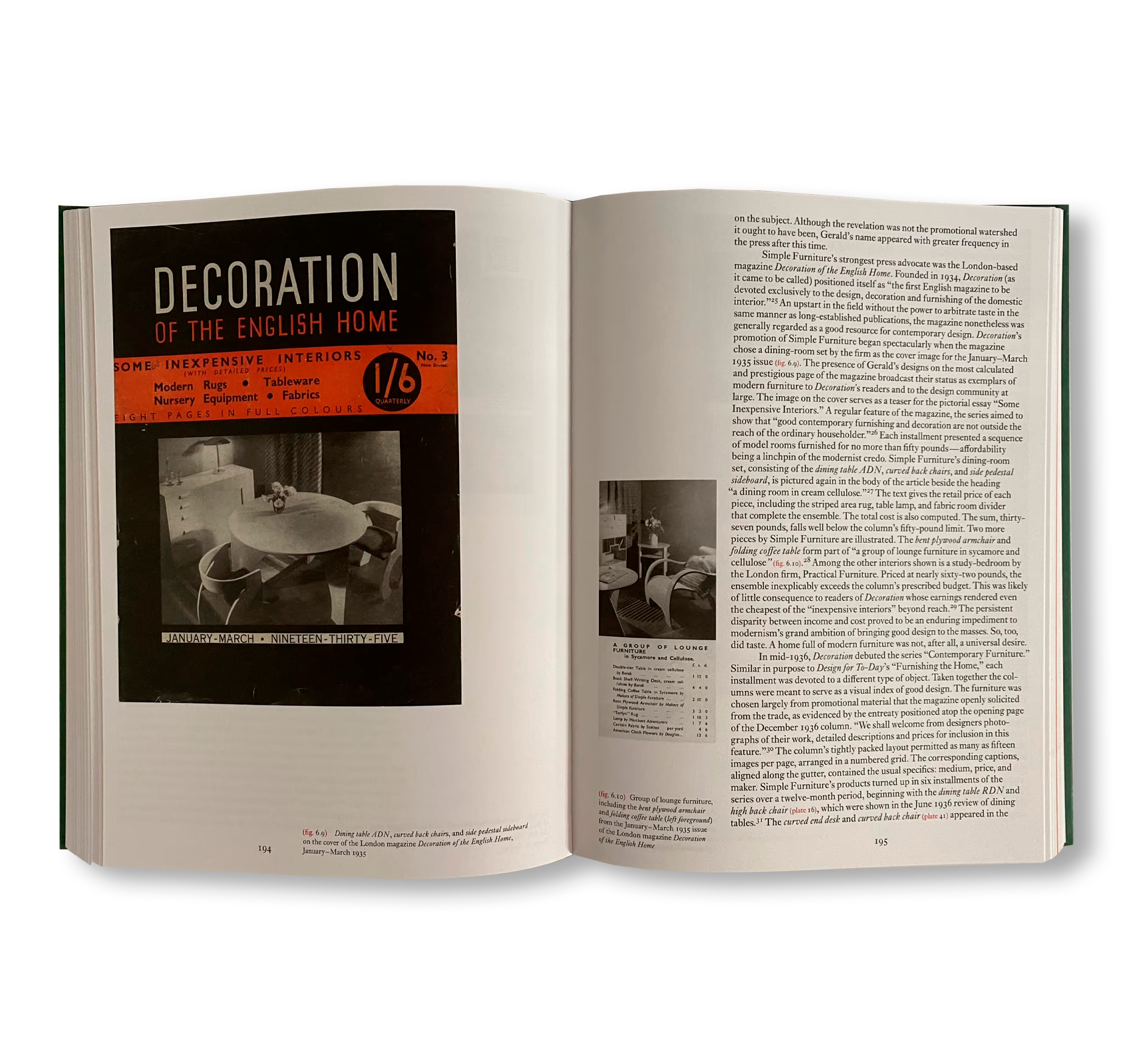 MAKERS OF SIMPLE FURNITURE, 1931–1940 by Gerald Summers, Marjorie Butcher