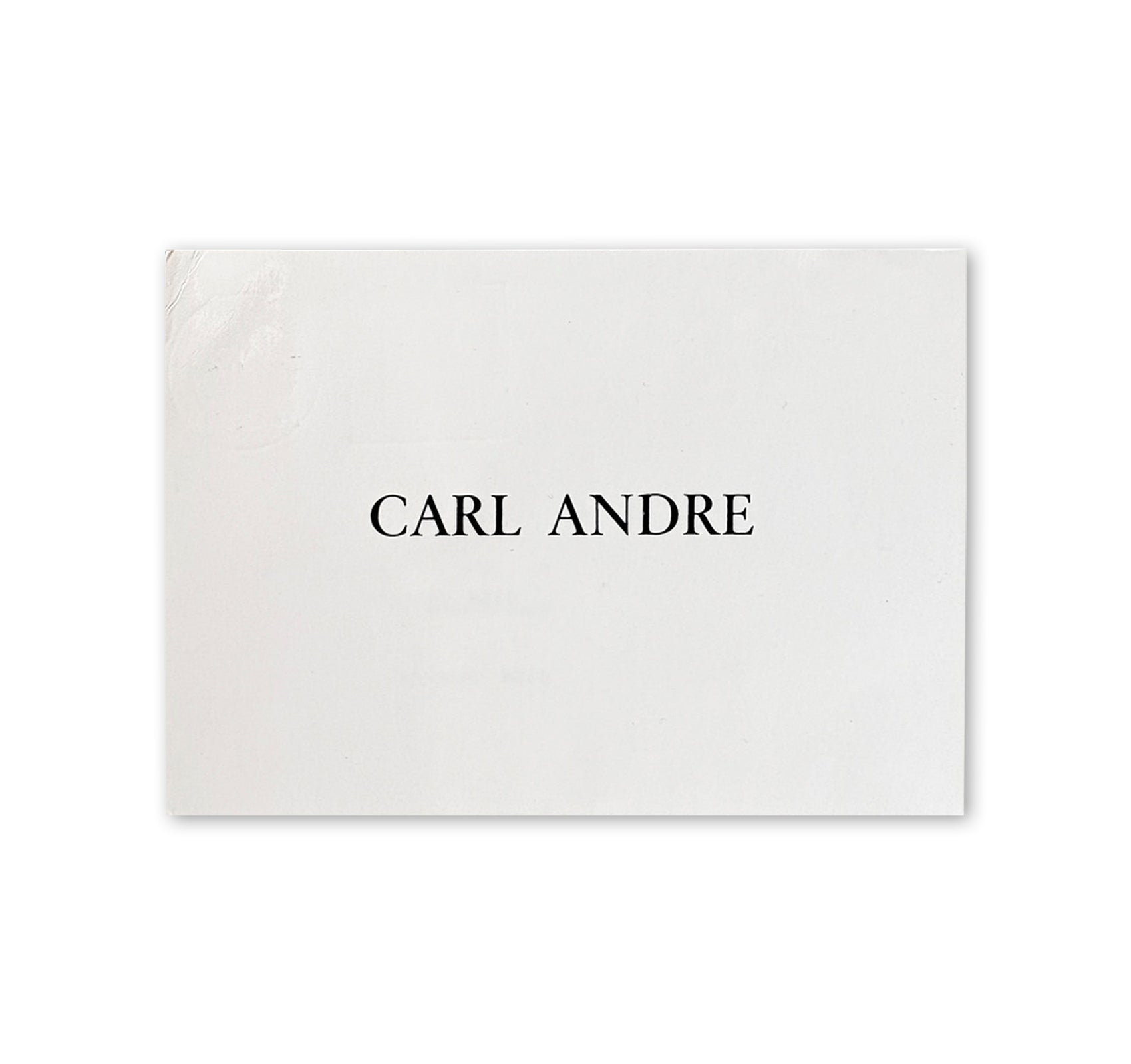 CARL ANDRE - INVITATION (1978) by Carl Andre