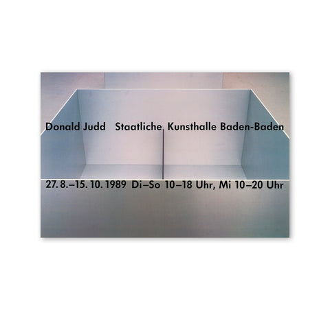 DONALD JUDD (1989) by Donald Judd (POSTER)