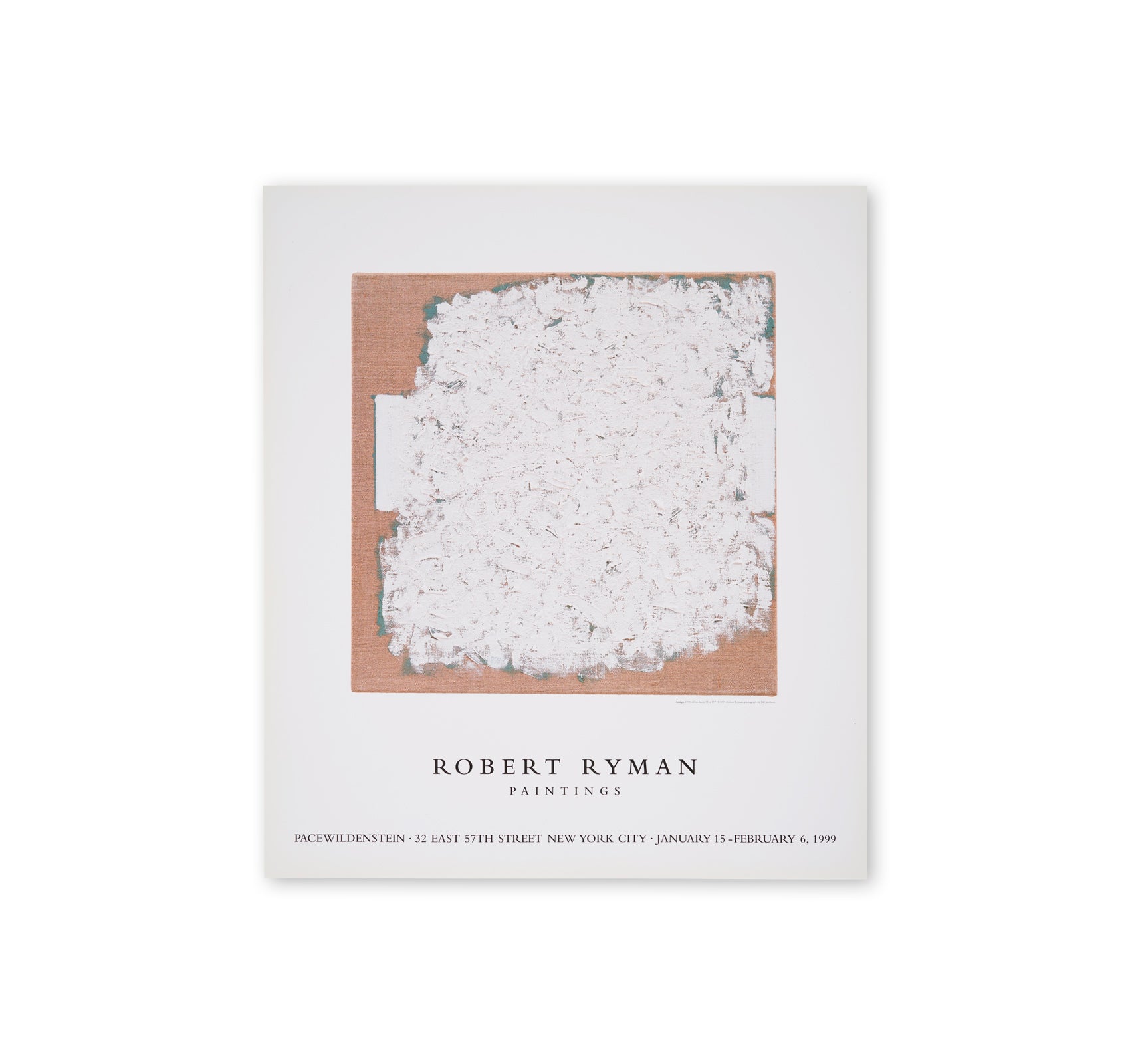 ROBERT RYMAN: PAINTINGS (POSTER) by Robert Ryman