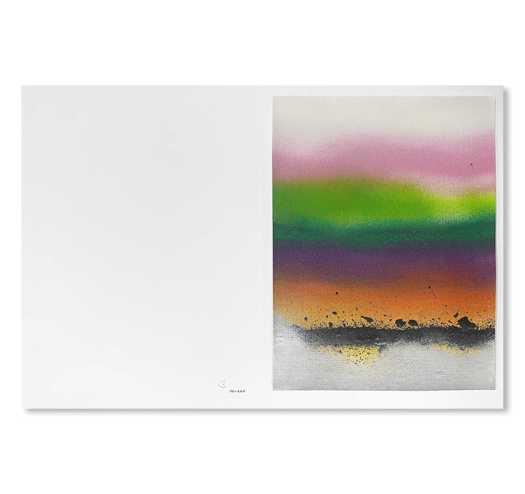 ELEVEN SECOND PAINTING (WHITE, ANTIQUE WHITE, PINK, LEMON YELLOW, LIGHT GREEN, DARK GREEN, PURPLE, RED, YELLOW, BLACK, SILVER) 2025 by Jonathan Monk [EDITION]
