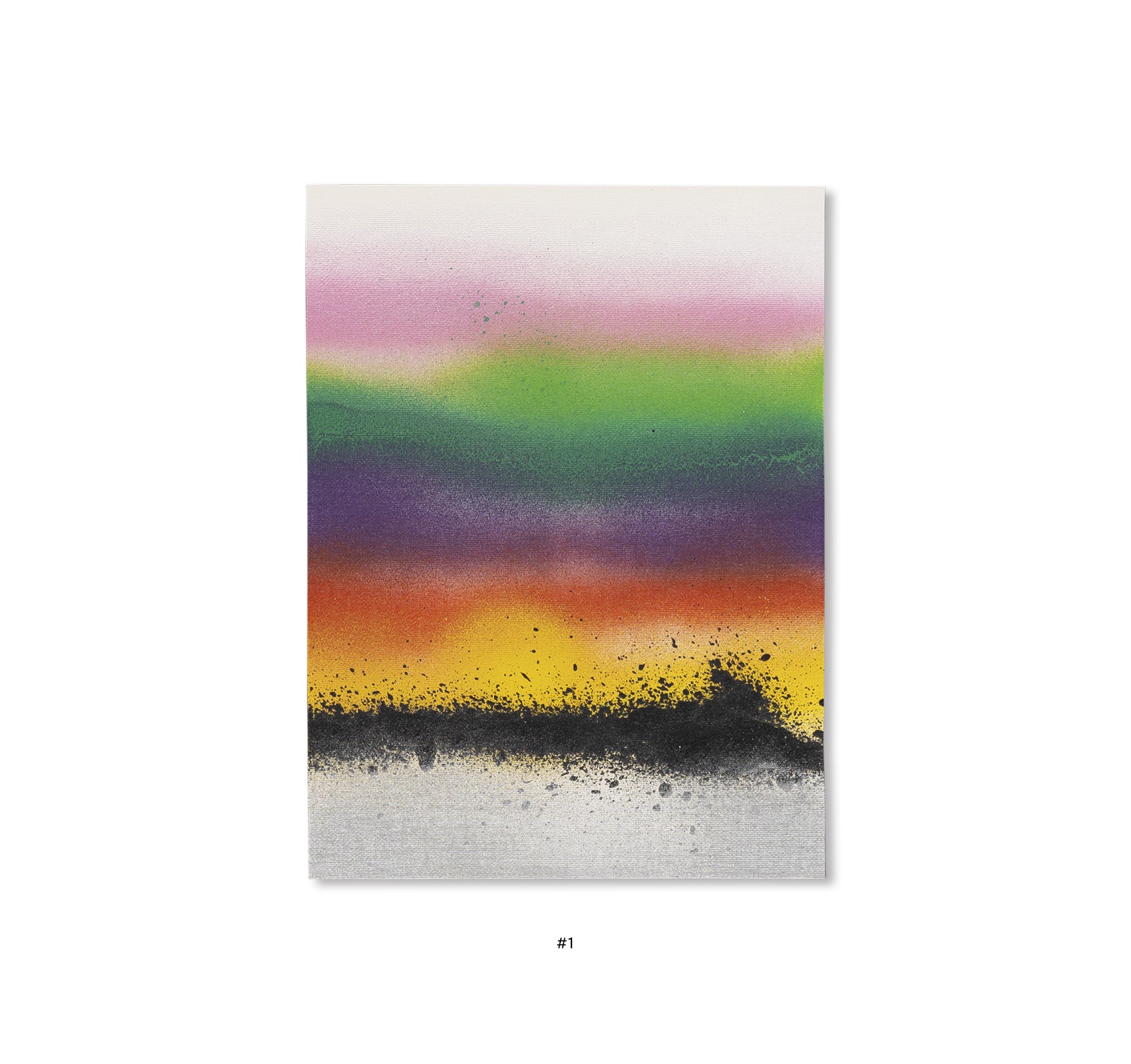 ELEVEN SECOND PAINTING (WHITE, ANTIQUE WHITE, PINK, LEMON YELLOW, LIGHT GREEN, DARK GREEN, PURPLE, RED, YELLOW, BLACK, SILVER) 2025 by Jonathan Monk [EDITION]