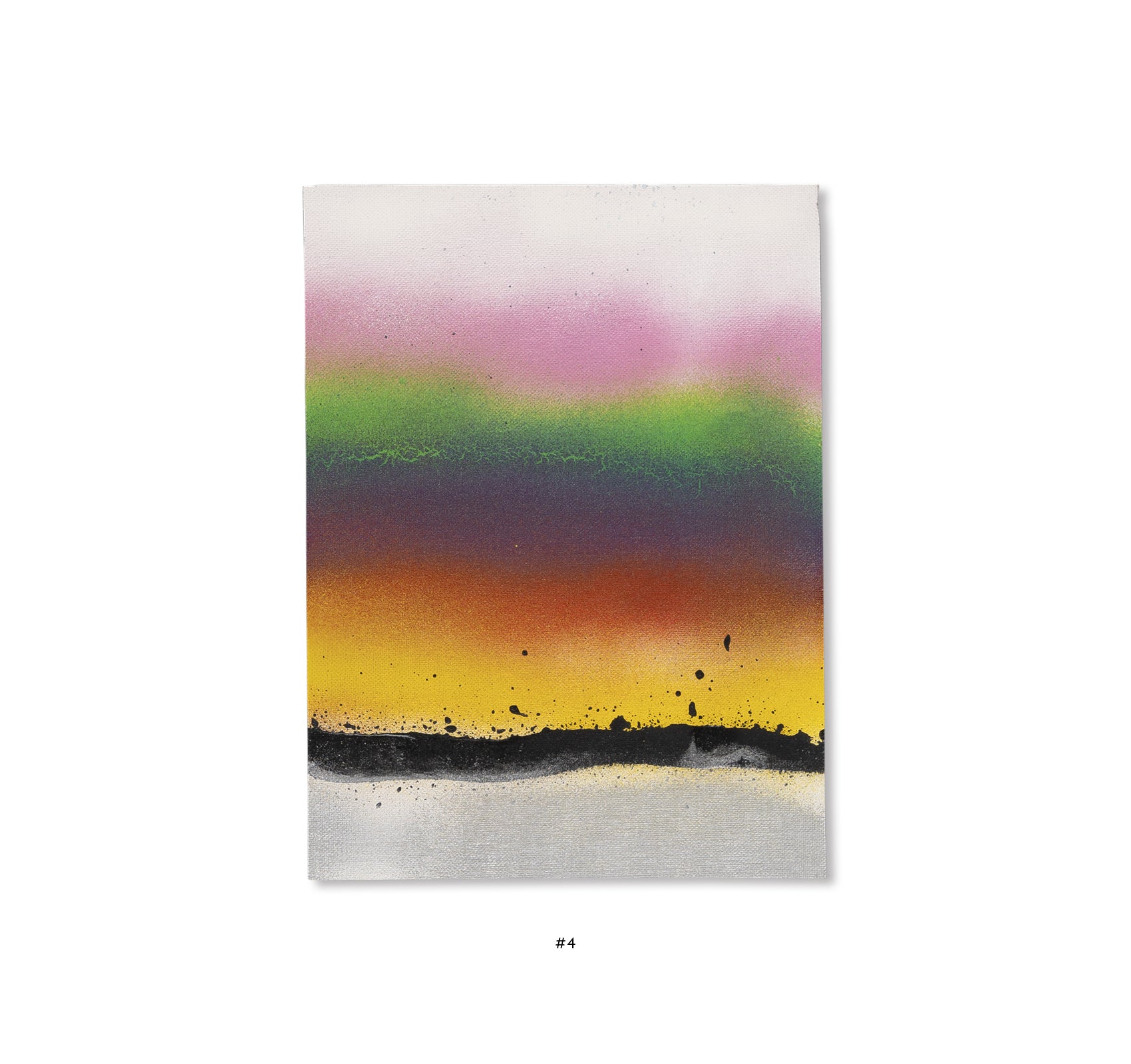 ELEVEN SECOND PAINTING (WHITE, ANTIQUE WHITE, PINK, LEMON YELLOW, LIGHT GREEN, DARK GREEN, PURPLE, RED, YELLOW, BLACK, SILVER) 2025 by Jonathan Monk [EDITION]