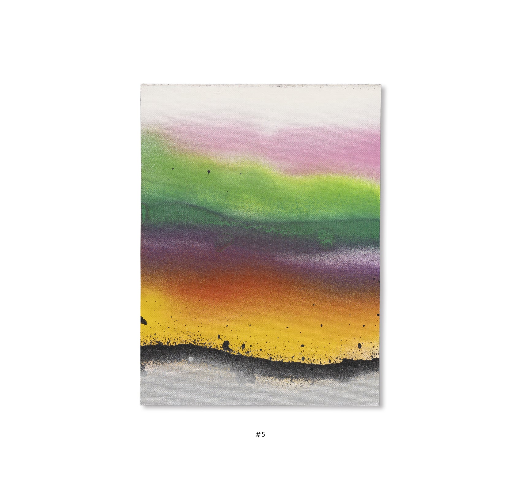 ELEVEN SECOND PAINTING (WHITE, ANTIQUE WHITE, PINK, LEMON YELLOW, LIGHT GREEN, DARK GREEN, PURPLE, RED, YELLOW, BLACK, SILVER) 2025 by Jonathan Monk [EDITION]