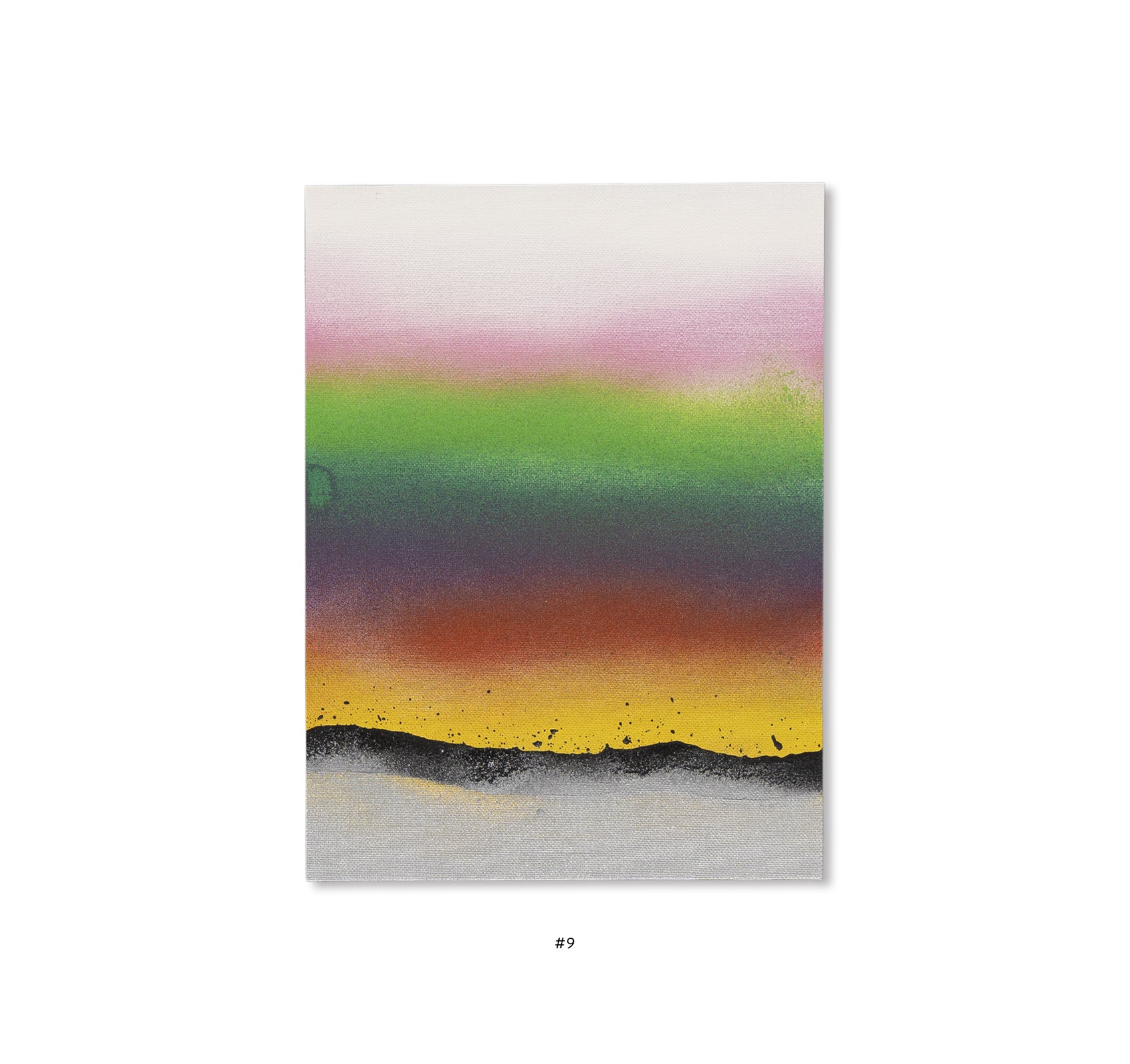 ELEVEN SECOND PAINTING (WHITE, ANTIQUE WHITE, PINK, LEMON YELLOW, LIGHT GREEN, DARK GREEN, PURPLE, RED, YELLOW, BLACK, SILVER) 2025 by Jonathan Monk [EDITION]