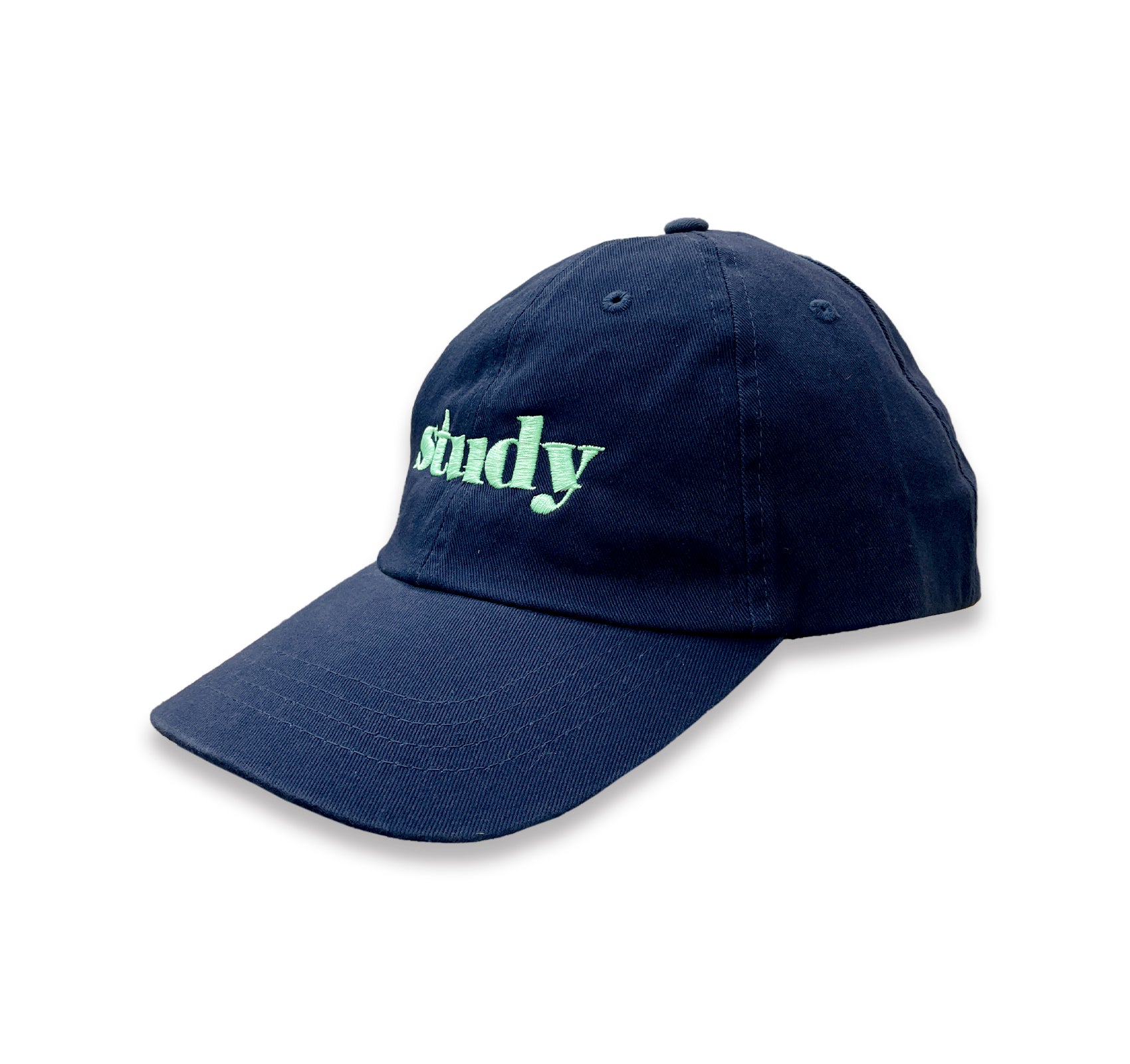STUDY CAP (NAVY WITH MINT GREEN)