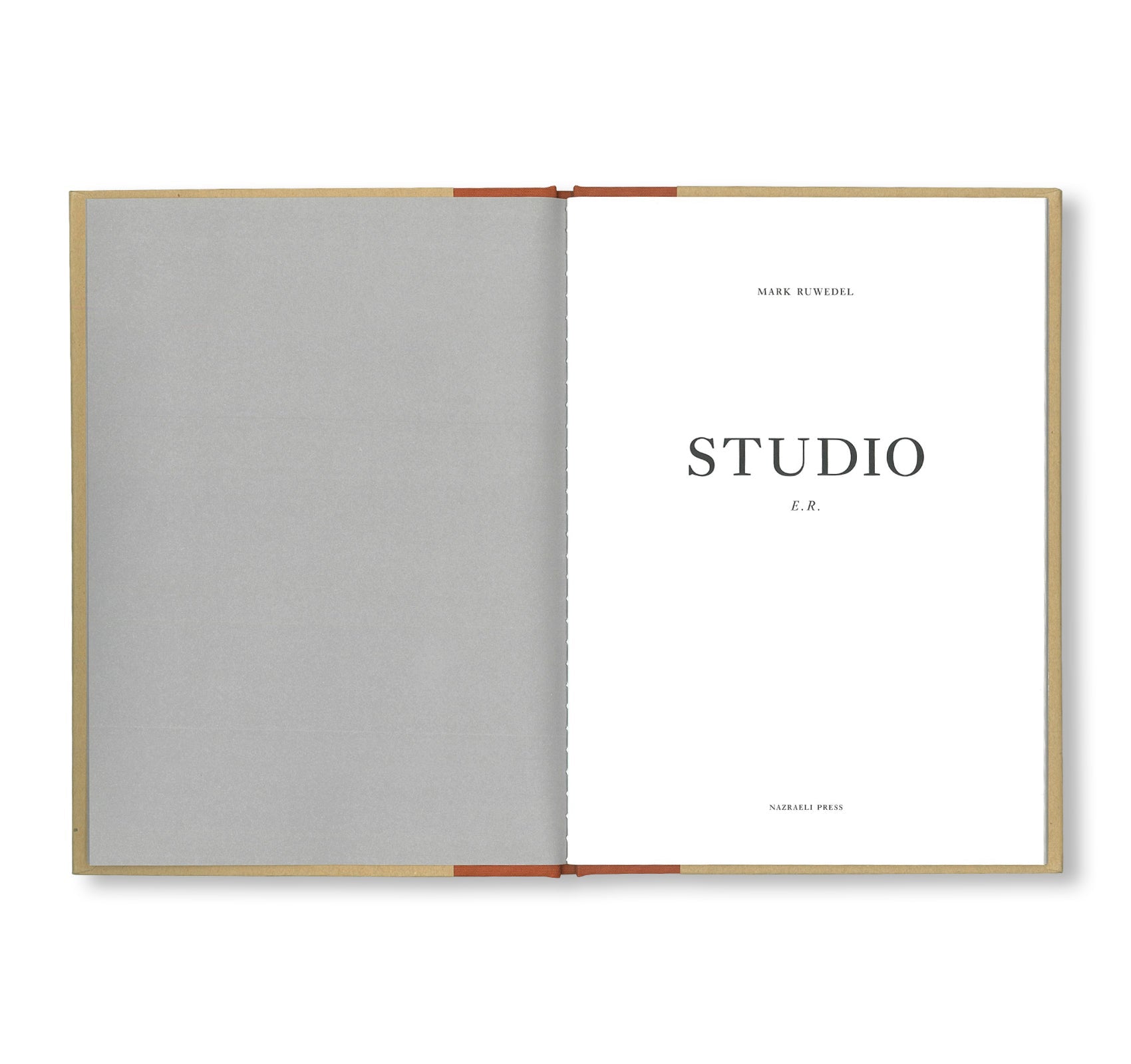 ONE PICTURE BOOK TWO #05: STUDIO E.R. by Mark Ruwedel