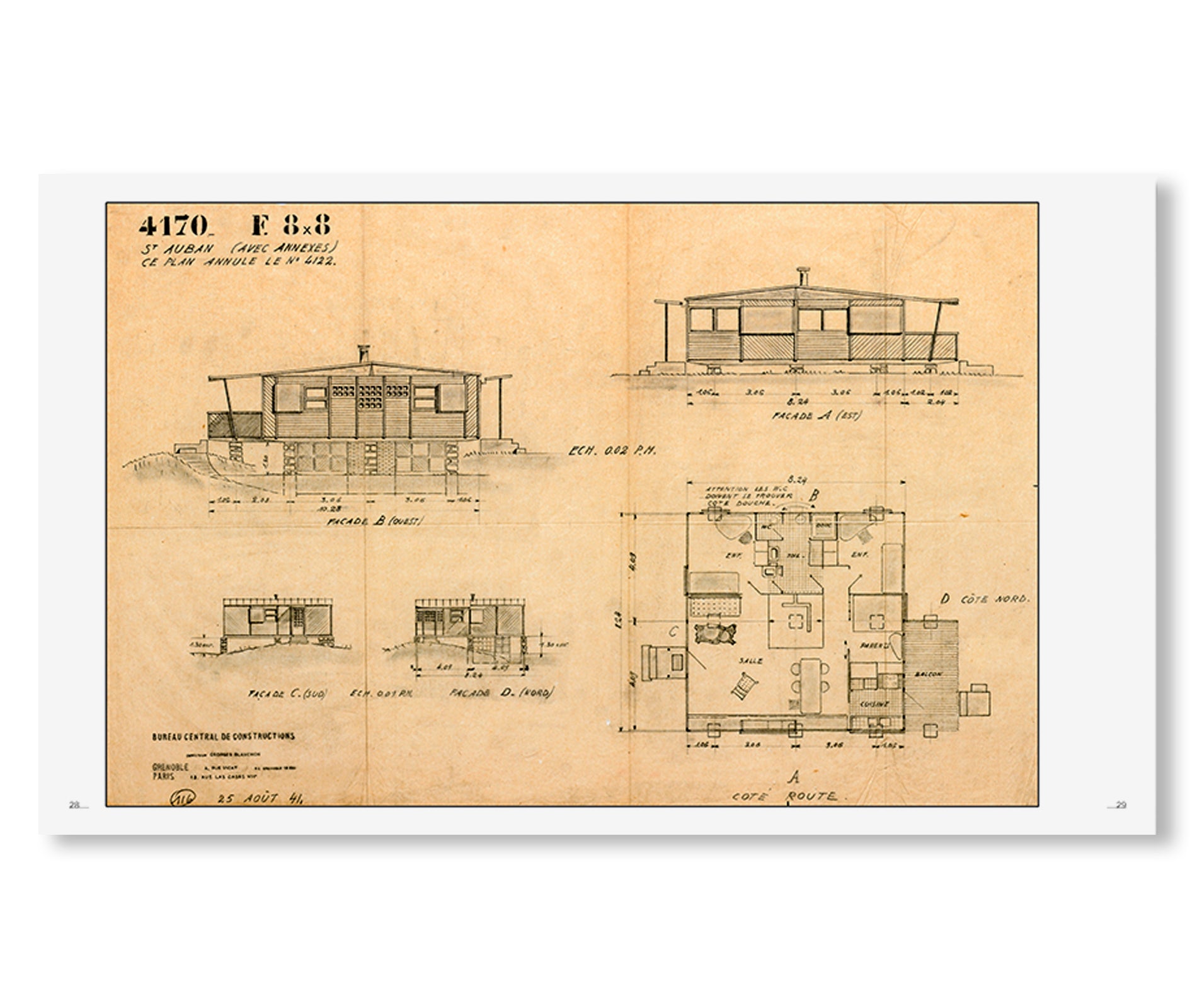 JEAN PROUVÉ – PIERRE JEANNERET BCC DEMOUNTABLE HOUSE, 1941 – VOL.3 by Jean Prouvé, Pierre Jeanneret