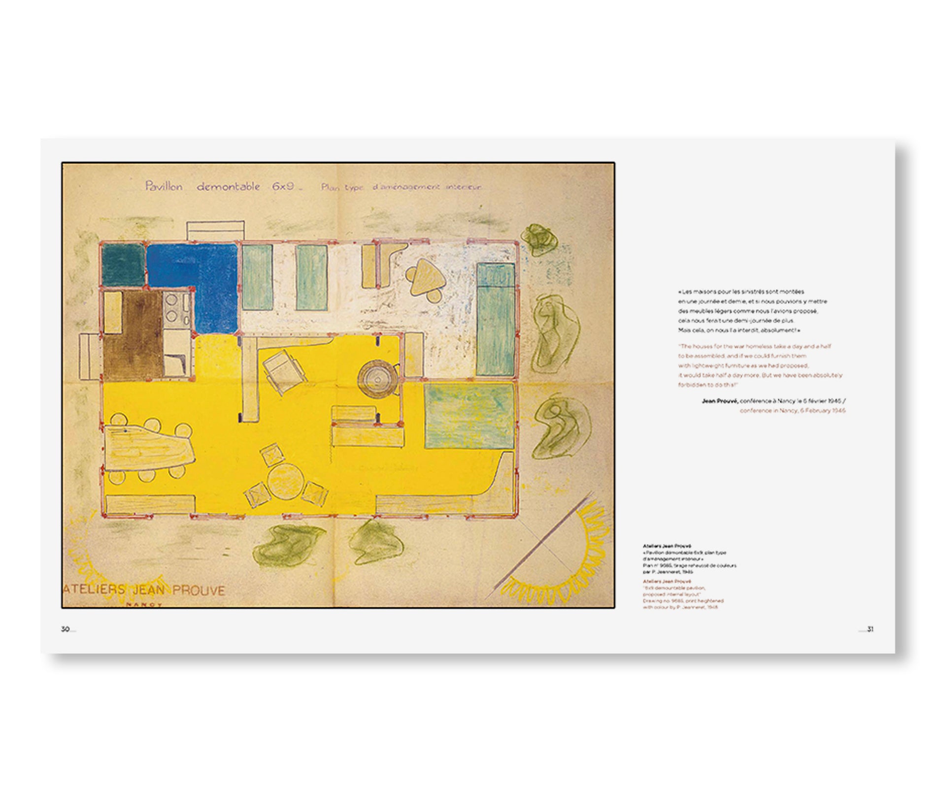 JEAN PROUVÉ 6X9 DEMOUNTABLE HOUSE, 1944 – VOL.12 by Jean Prouvé