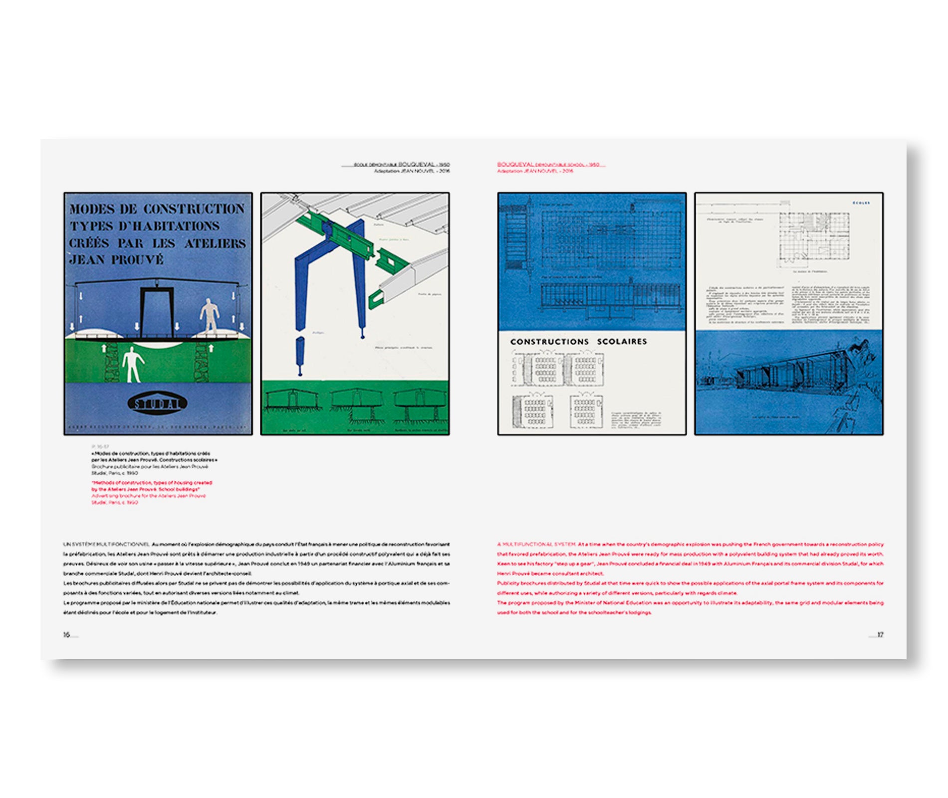 JEAN PROUVÉ BOUQUEVAL DEMOUNTABLE SCHOOL / ADAPTATION JEAN NOUVEL, 1950-2016 – VOL.13 by Jean Prouvé