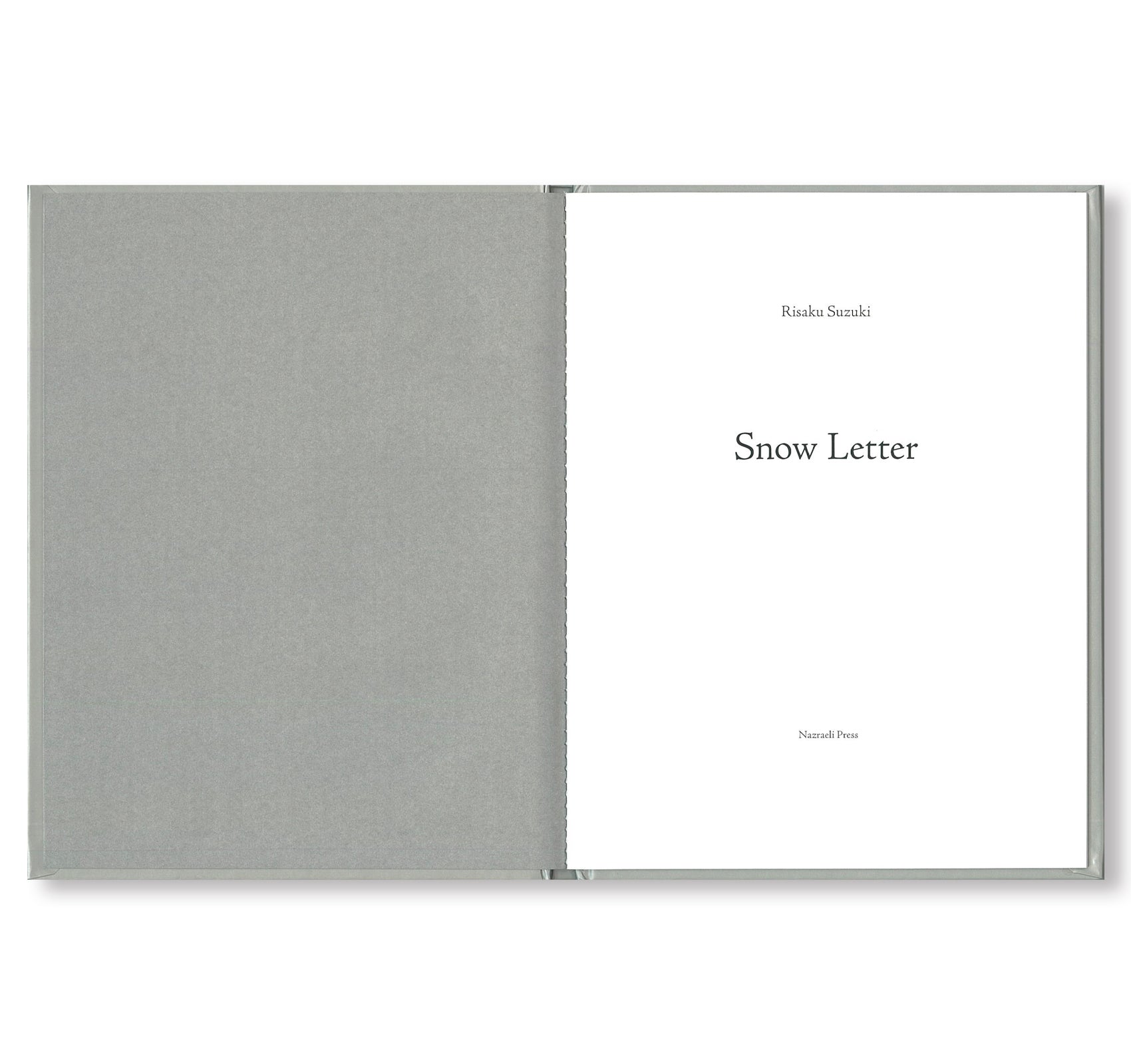 ONE PICTURE BOOK #80: SNOW LETTER by Risaku Suzuki