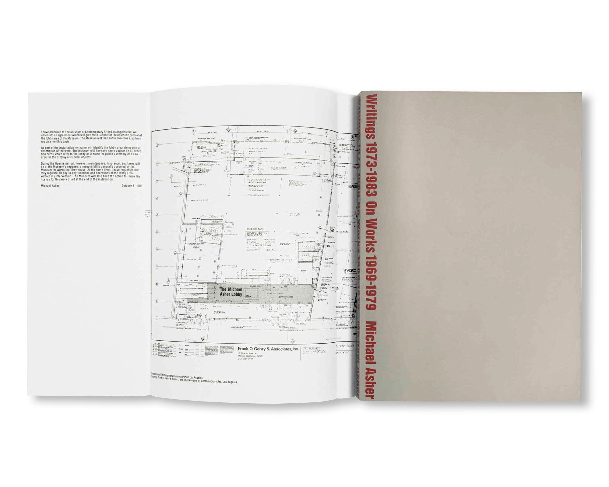 WRITINGS 1973–1983 ON WORKS 1969–1979 by Michael Asher