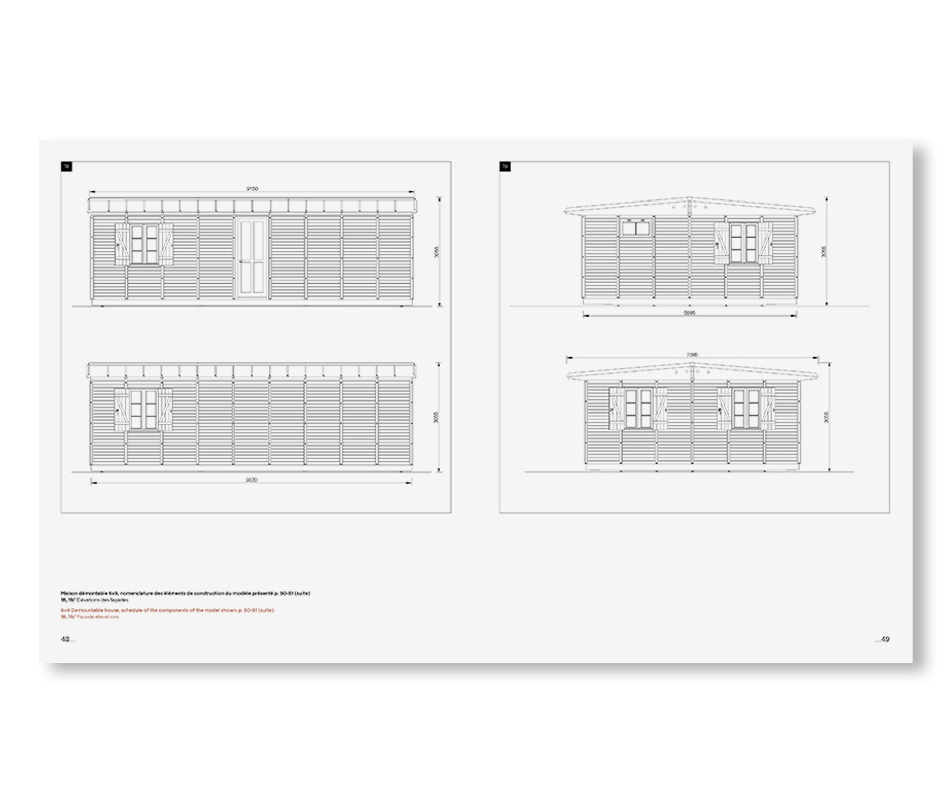 JEAN PROUVÉ 6X9 DEMOUNTABLE HOUSE, 1944 – VOL.12 by Jean Prouvé