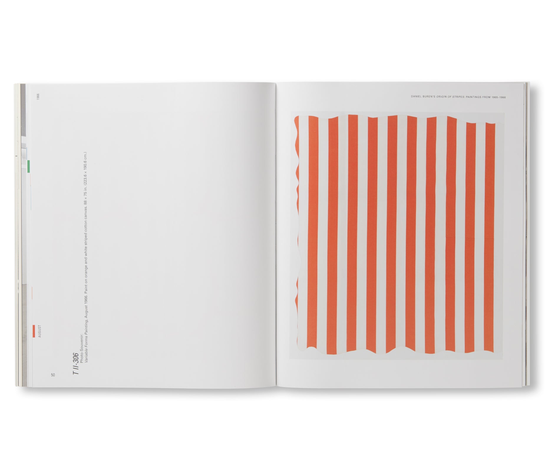 DANIEL BUREN’S ORIGIN OF STRIPES: PAINTINGS FROM 1965-1966 by Daniel Buren