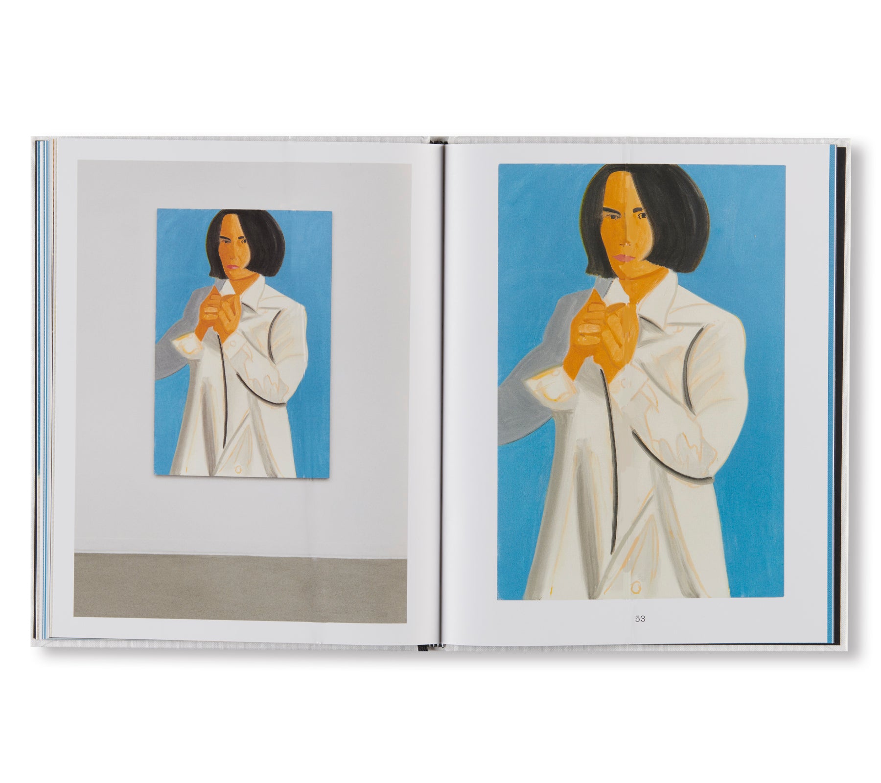 THE WHITE COAT by Alex Katz