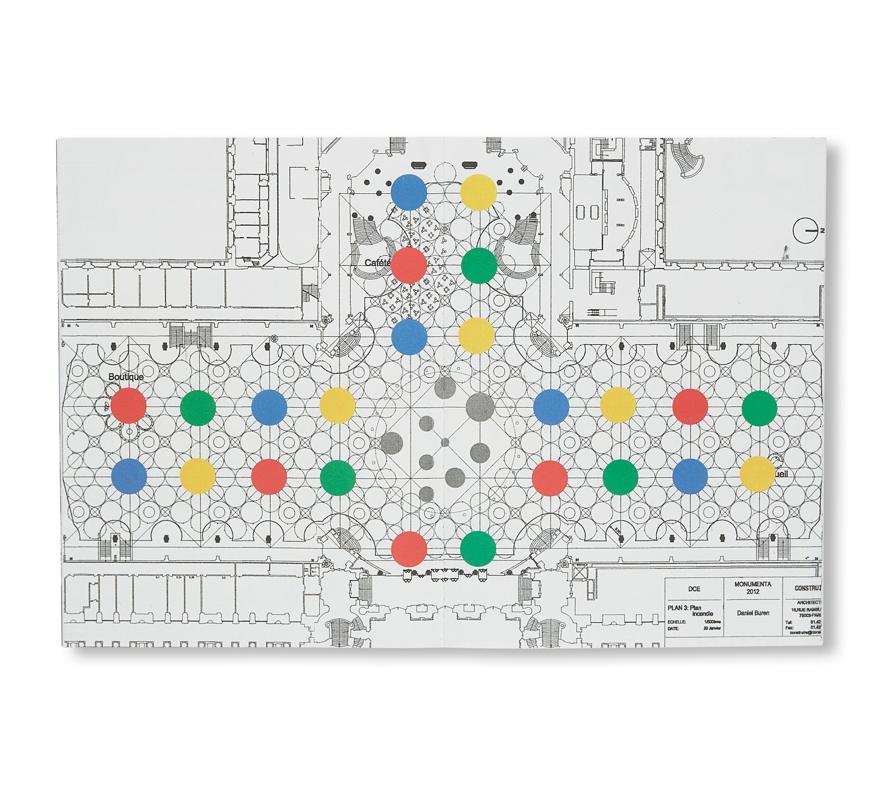 ESQUISSES GRAPHIQUES - EXCENTRIQUE(S) MONUMENTA 2012 by Daniel Buren