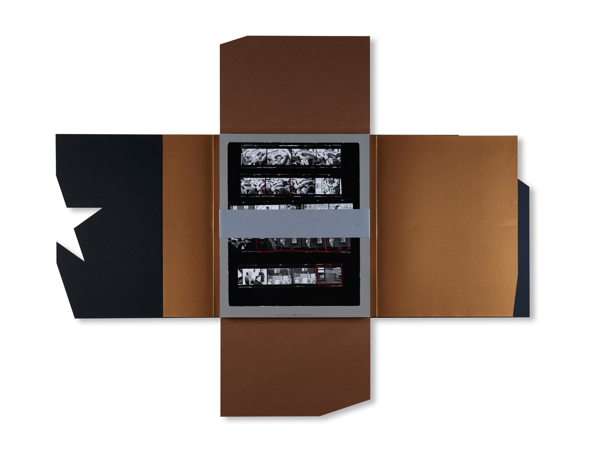 THE AMERICANS, 81 CONTACT SHEETS (FOLDING BOARD BOX) by Robert Frank