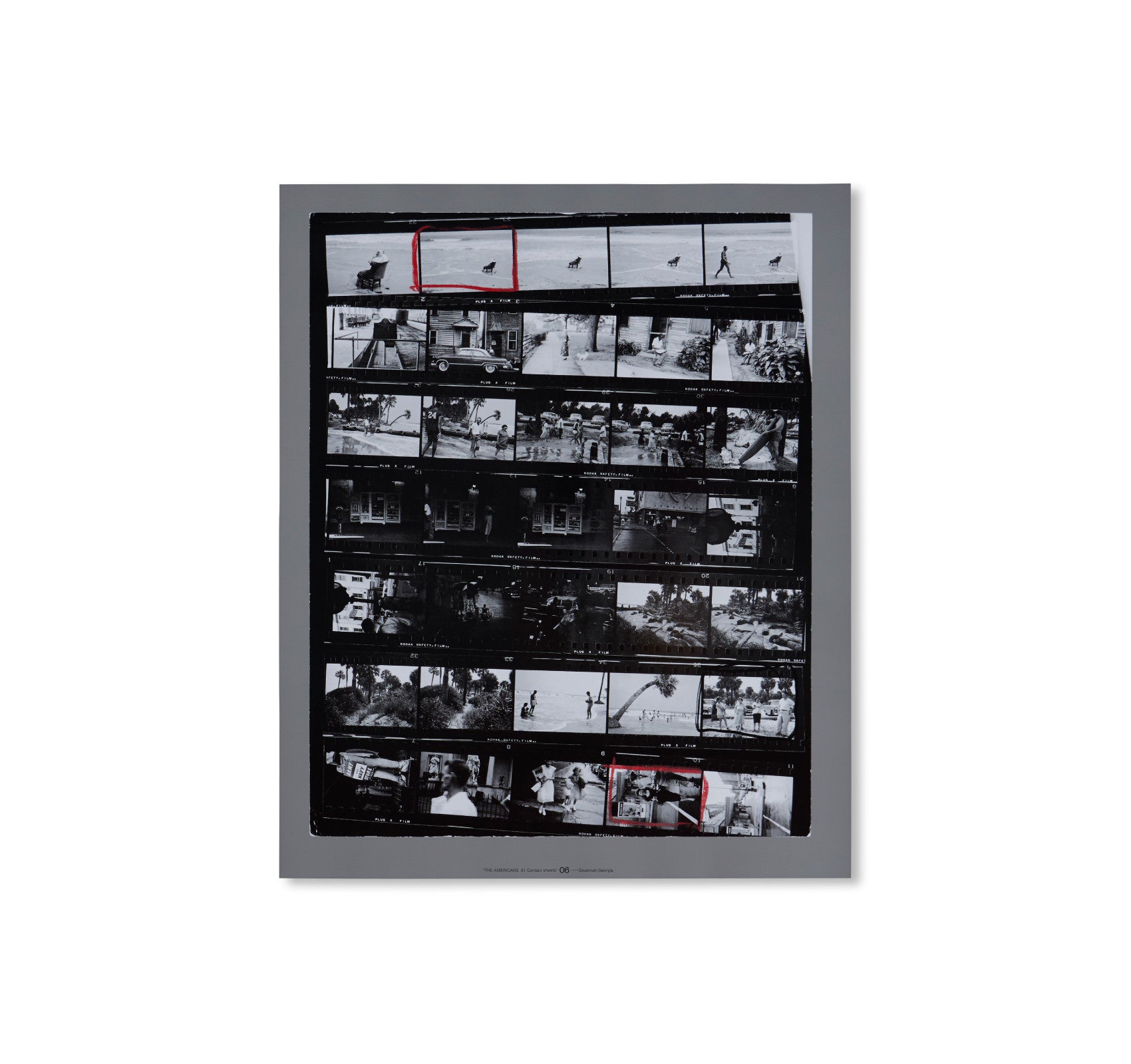 THE AMERICANS, 81 CONTACT SHEETS (FOLDING BOARD BOX) by Robert Frank